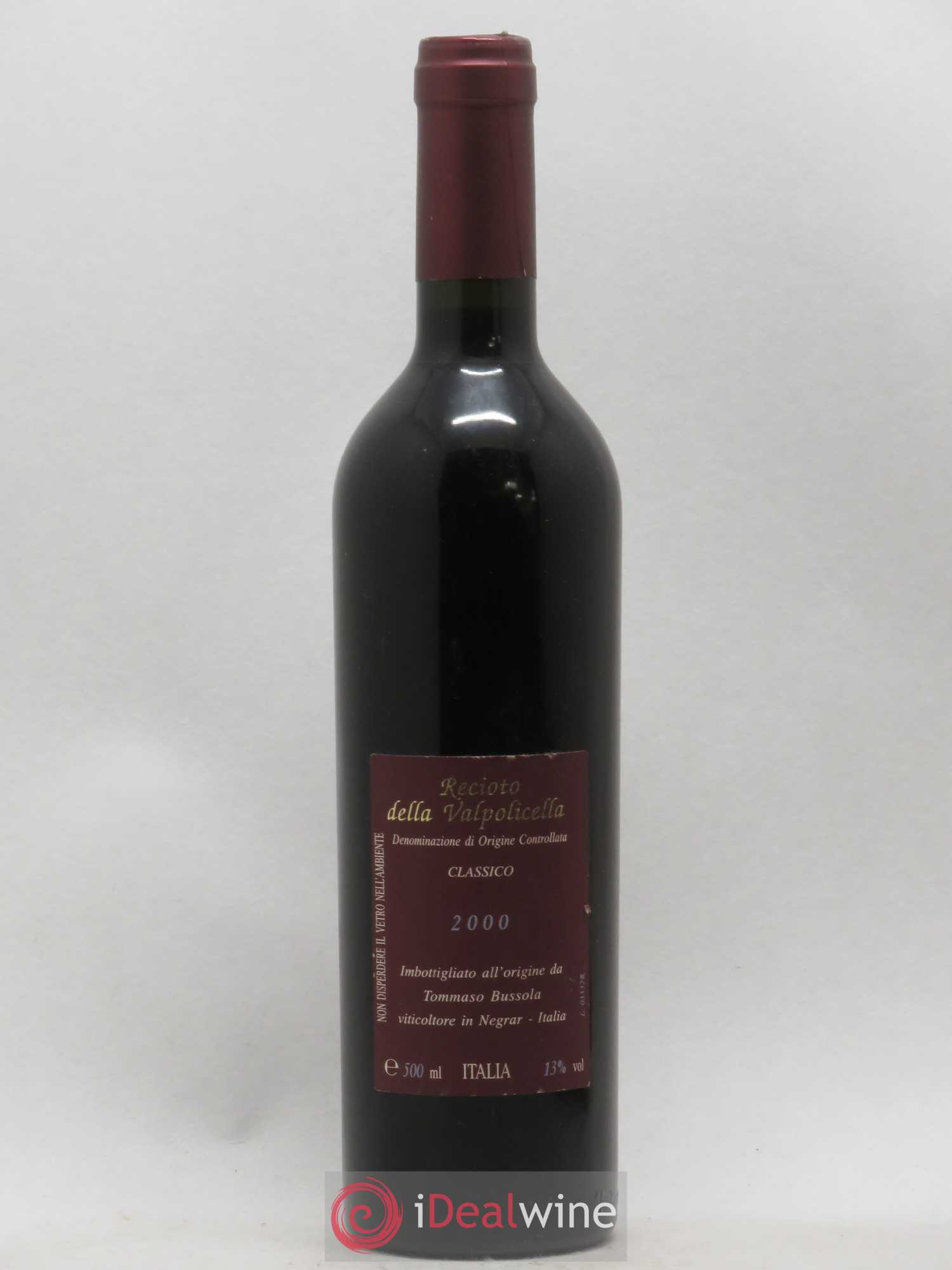 Amarone della Valpolicella DOC Bussola Recioto Della Valpolicella 50 cl (sans prix de réserve) 2000 - Posten von 1 Flasche - 1