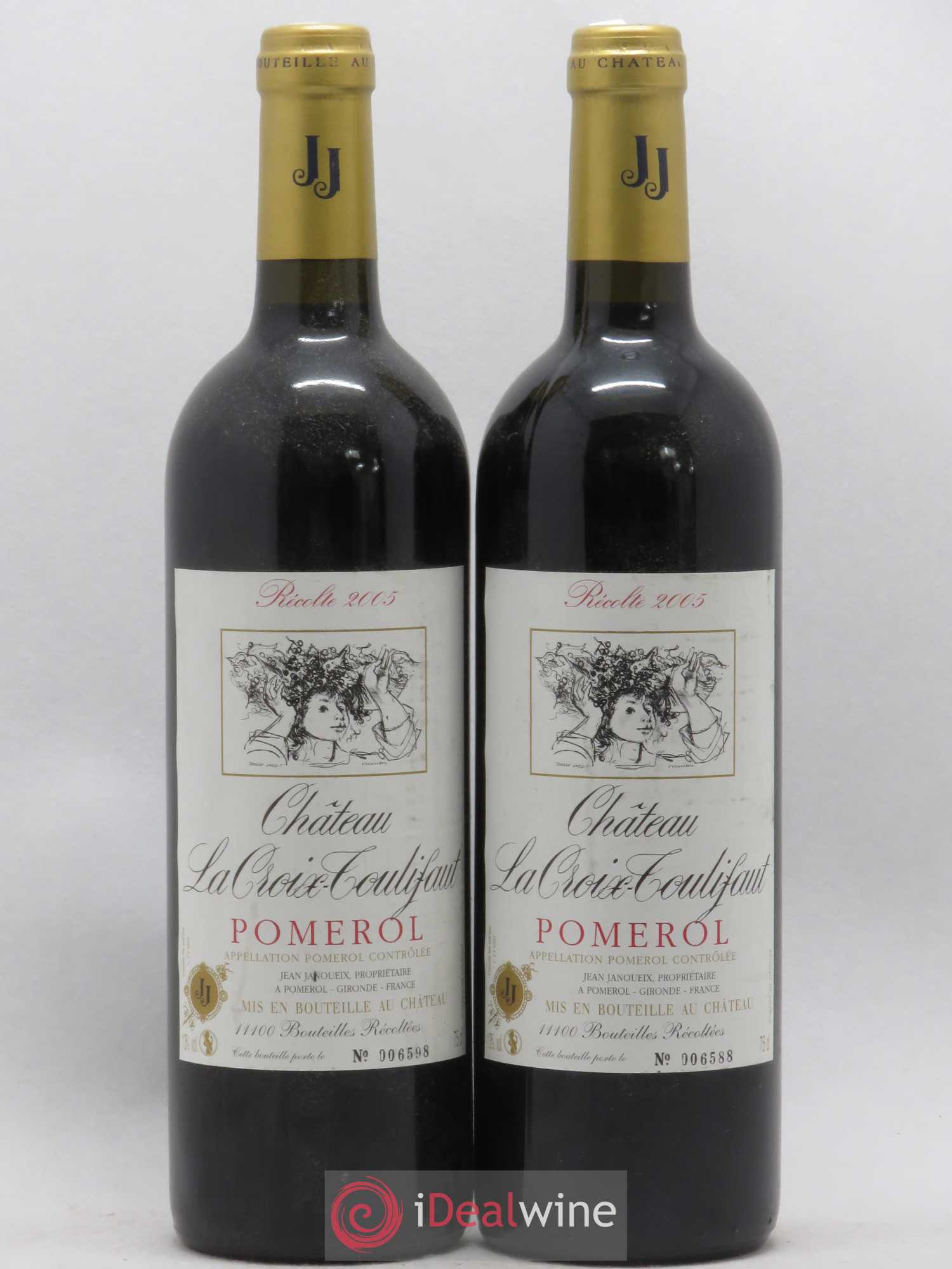 Château la Croix Toulifaut 2005 - Lot de 5 bouteilles - 1