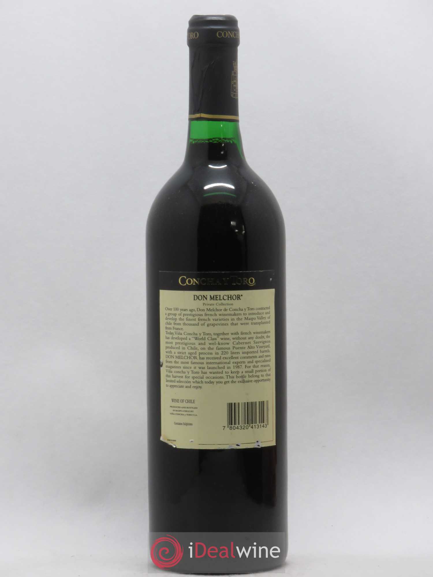 Chili Concha y Toro Maipo Valley Don Melchor Cabernet 1989 - Posten von 1 Flasche - 1