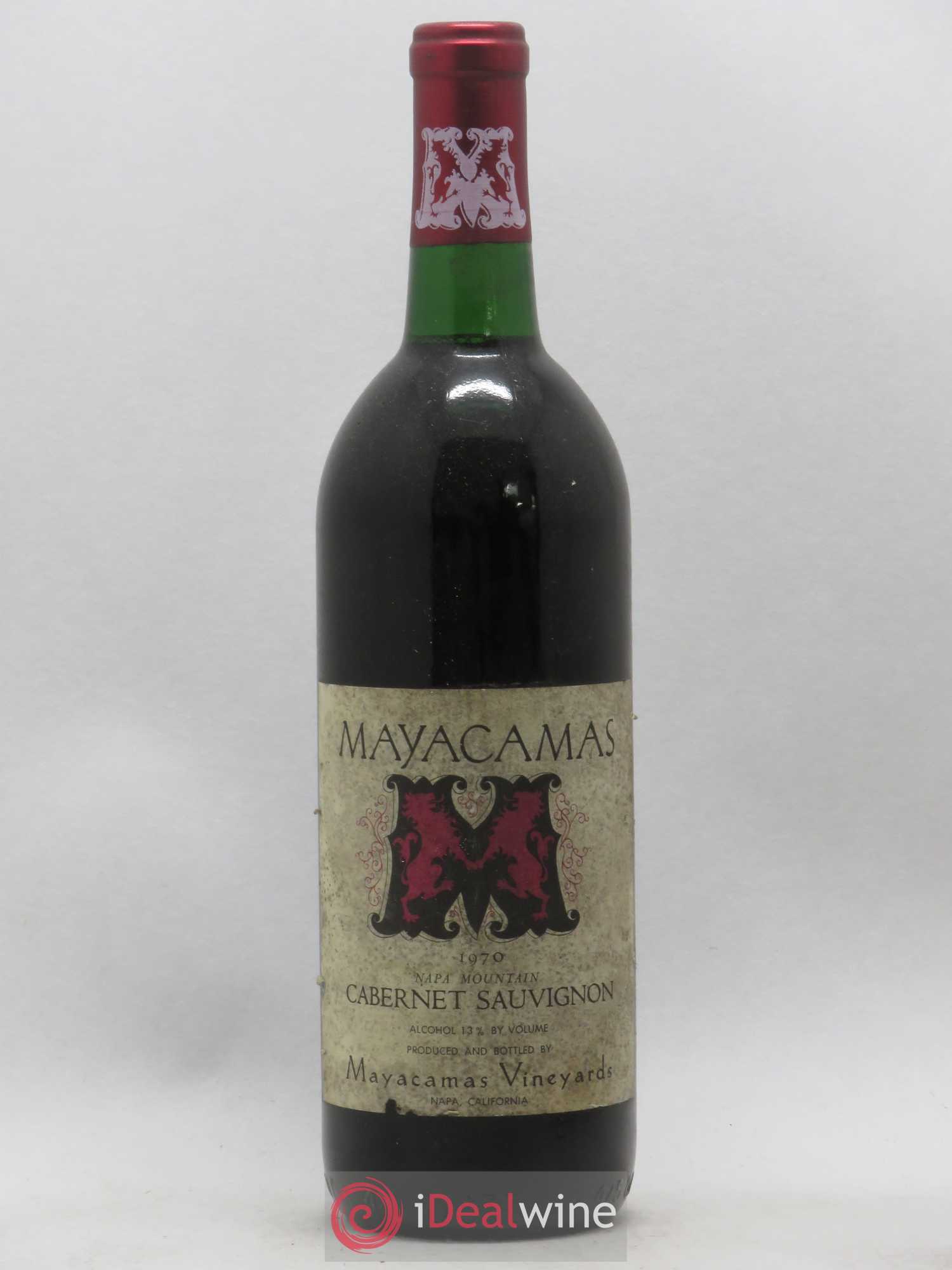 USA Napa Mountain Mayacamas Cabernet Sauvignon 1970 - Posten von 1 Flasche - 0