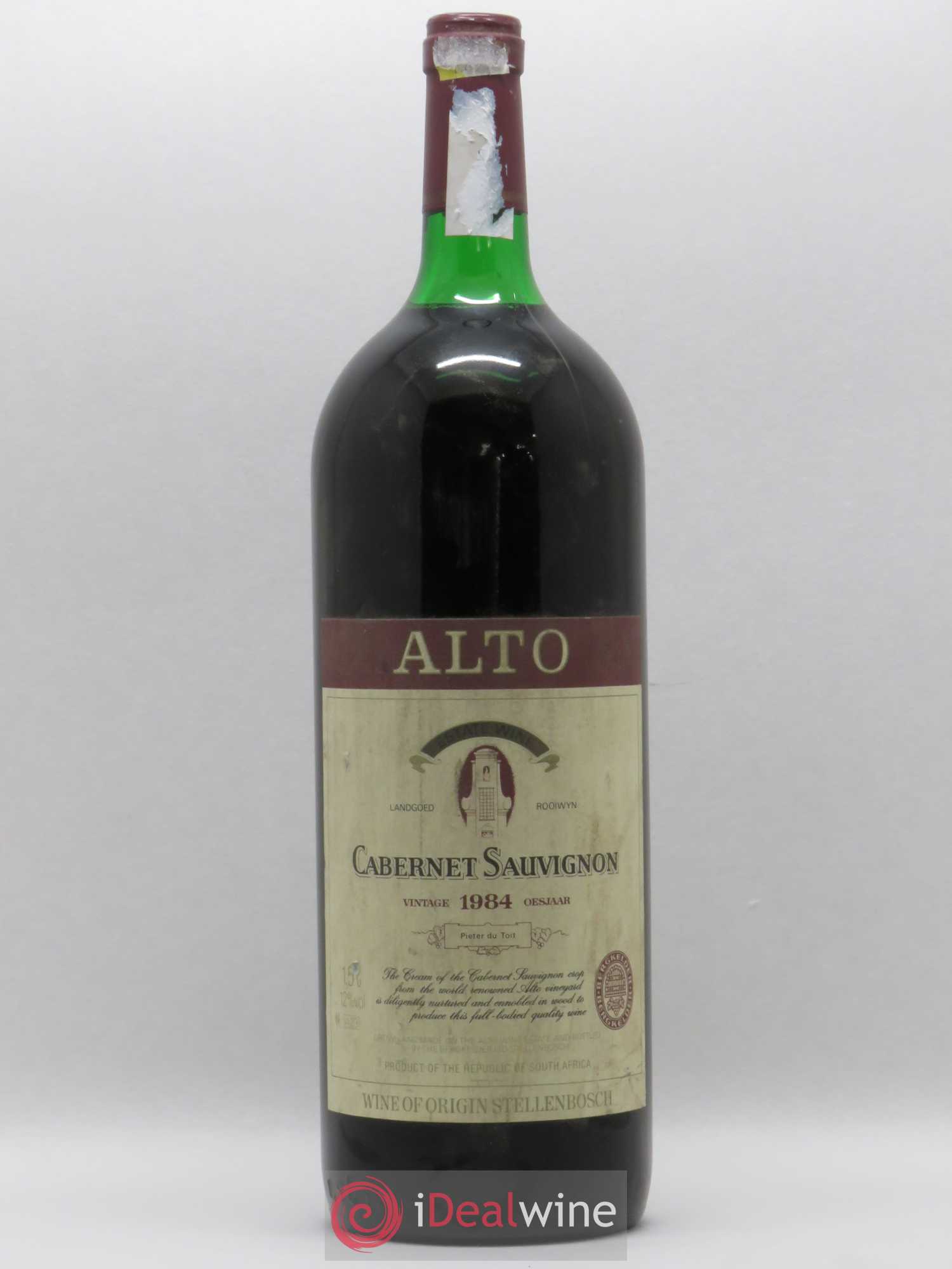 Afrique du Sud Alto - Cabernet Sauvignon Stellenbosch (sans prix de réserve) 1984 - Posten von 1 Magnum - 0