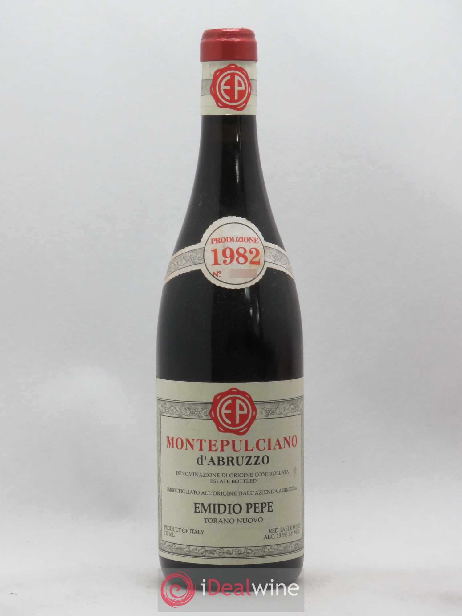 Montepulciano d'Abruzzo DOC Riserva Vecchie Viti Emidio Pepe 1982 - Lot de 1 bouteille - 0