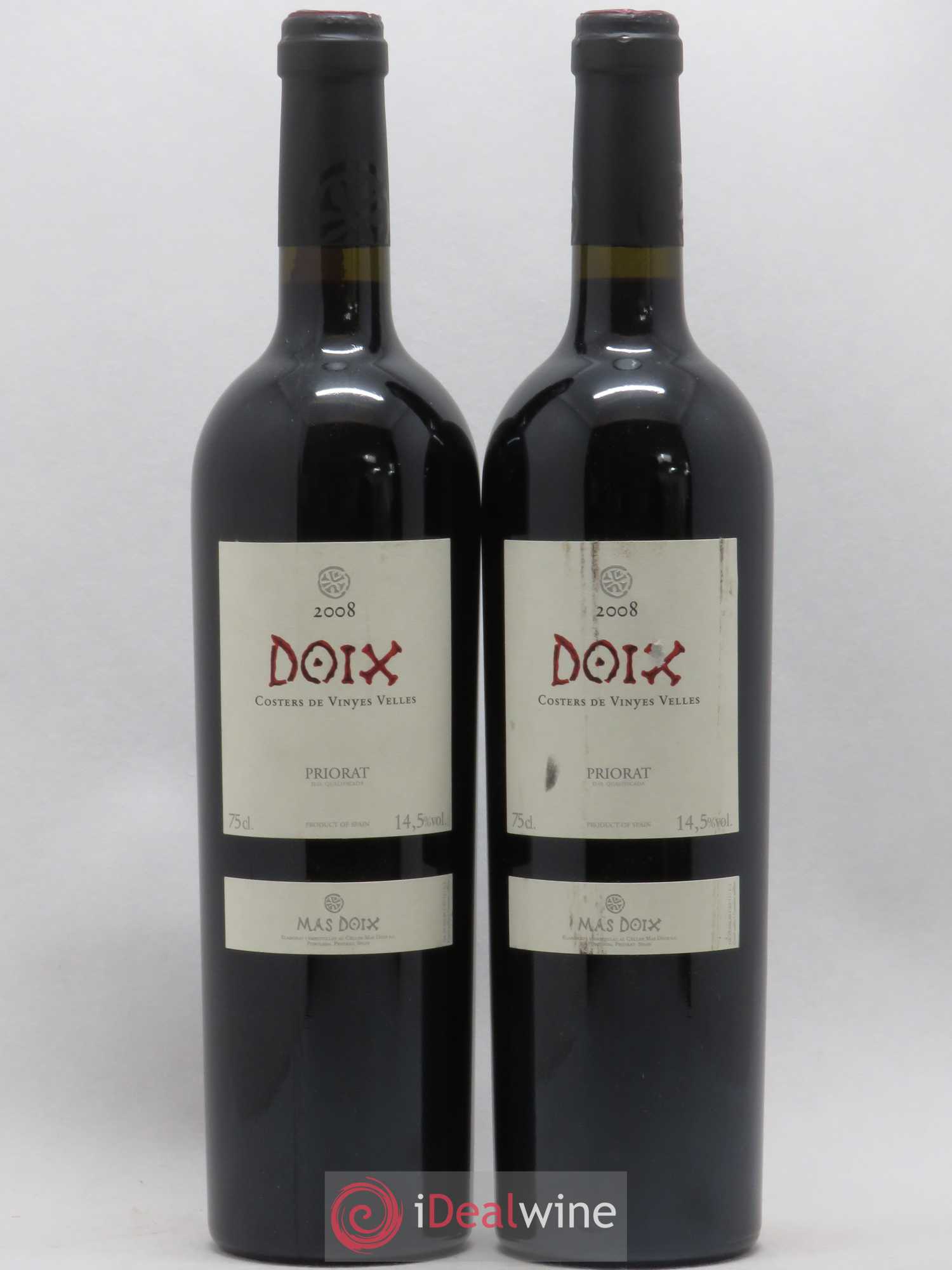 Priorat DOCA Mas Doix 2008 - Posten von 2 Flaschen - 0
