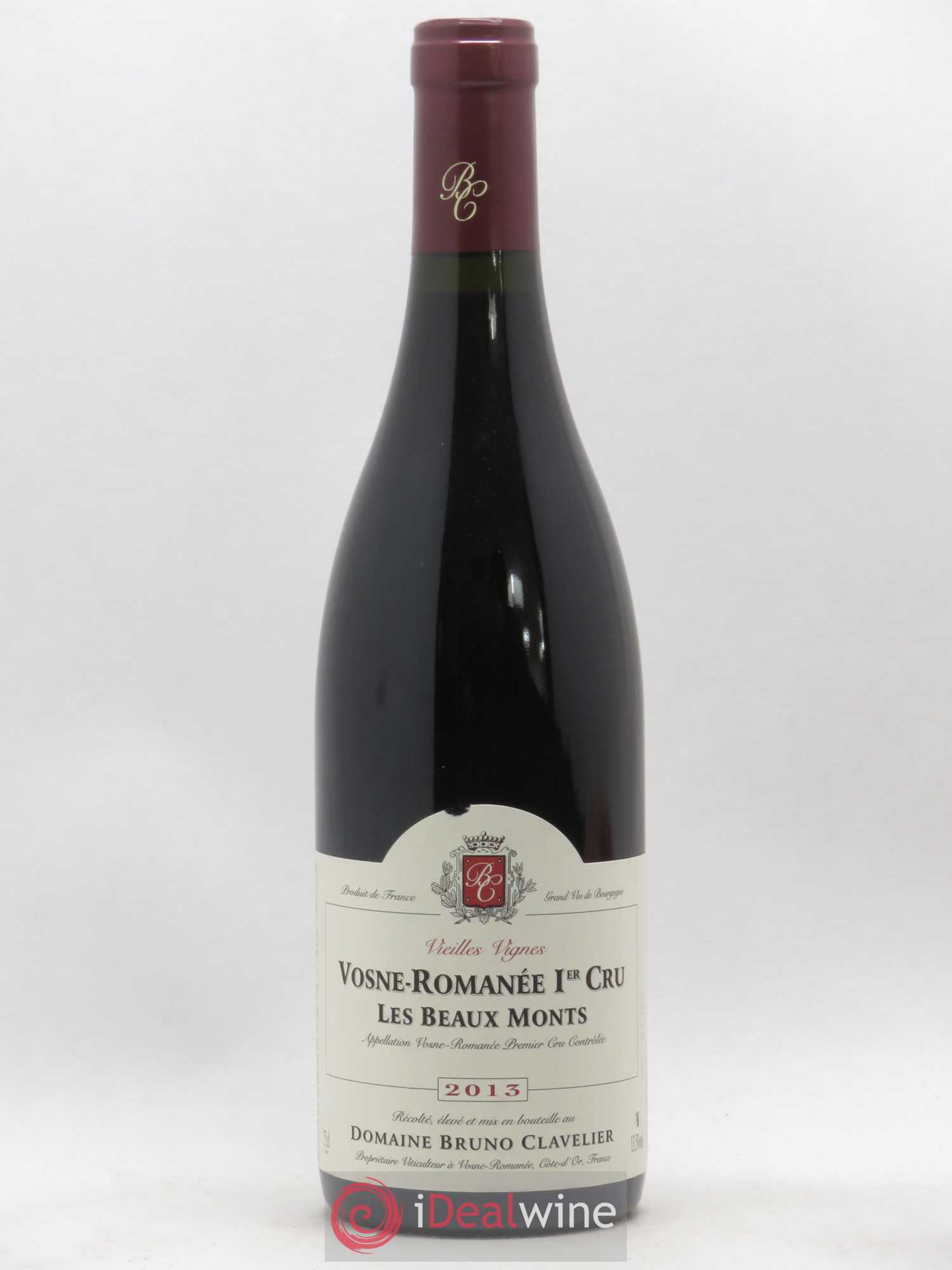 Vosne-Romanée 1er Cru Les Beaux Monts Vieilles vignes Bruno Clavelier (sans prix de réserve) 2013 - Lot de 1 bouteille - 0