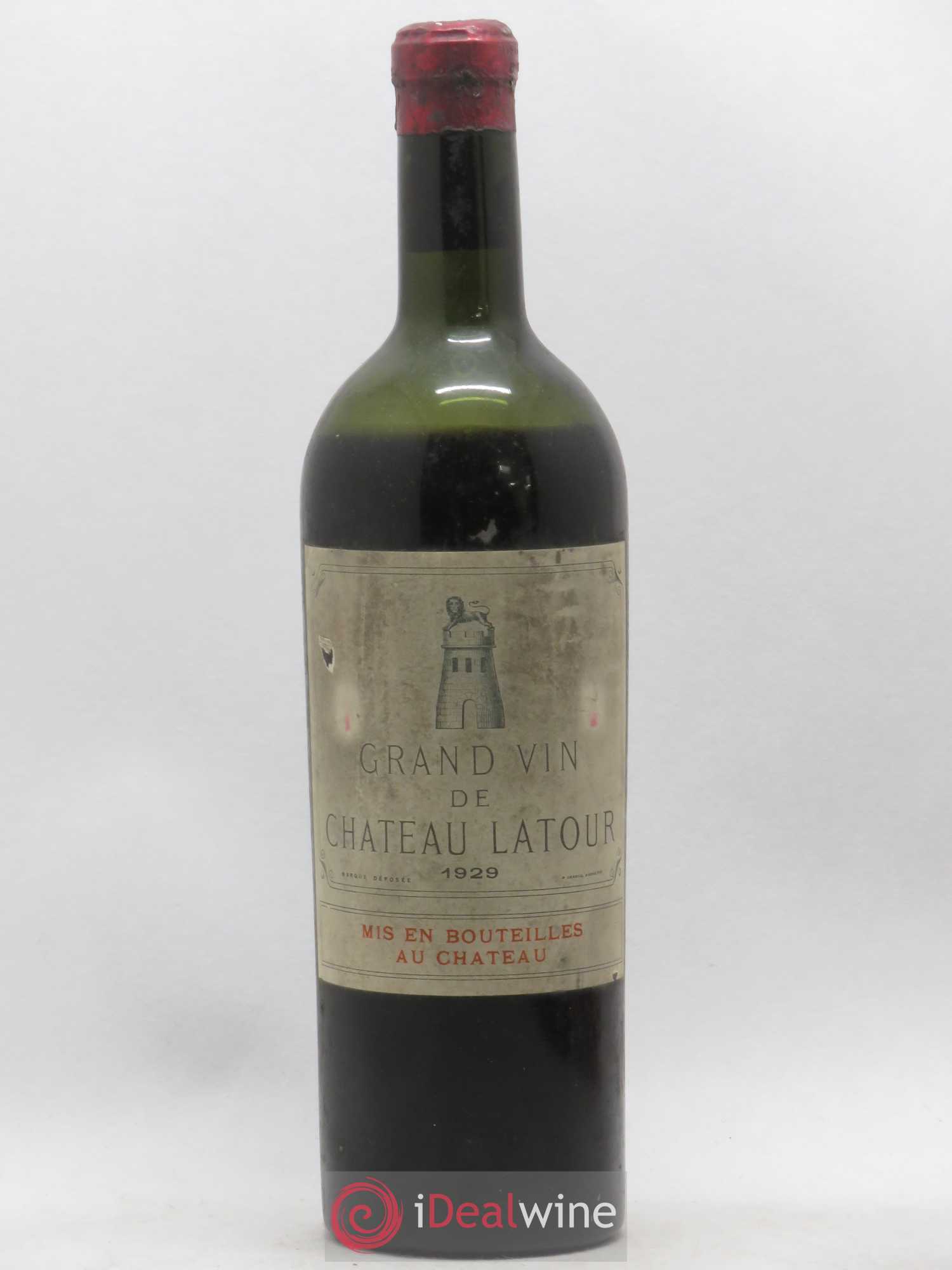 Château Latour 1er Grand Cru Classé (sans prix de réserve) 1929 - Lot de 1 bouteille - 0