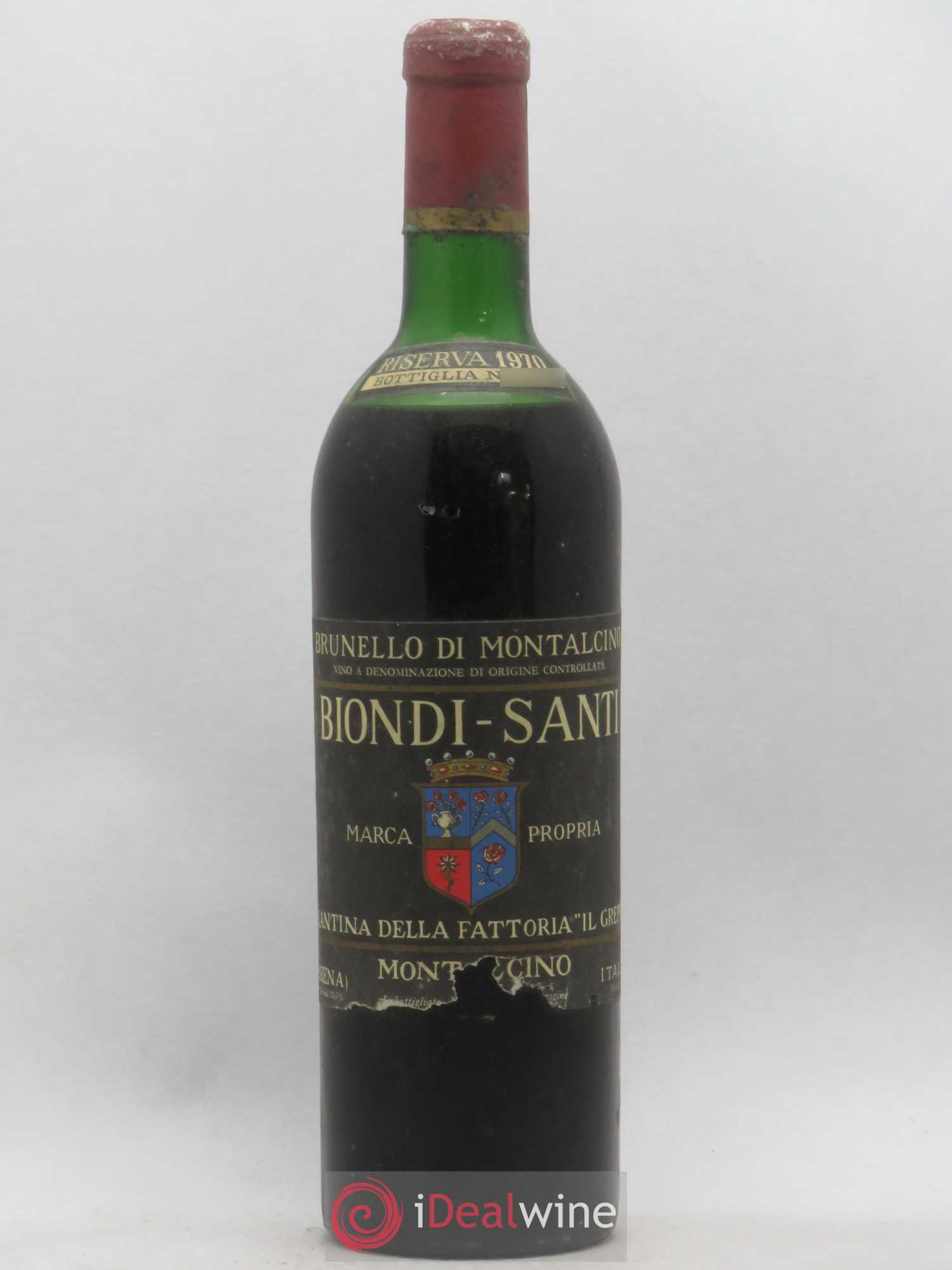 Brunello di Montalcino DOCG Riserva Biondi-Santi Tenuta Greppo (sans prix de réserve) 1970 - Lot de 1 bouteille - 0