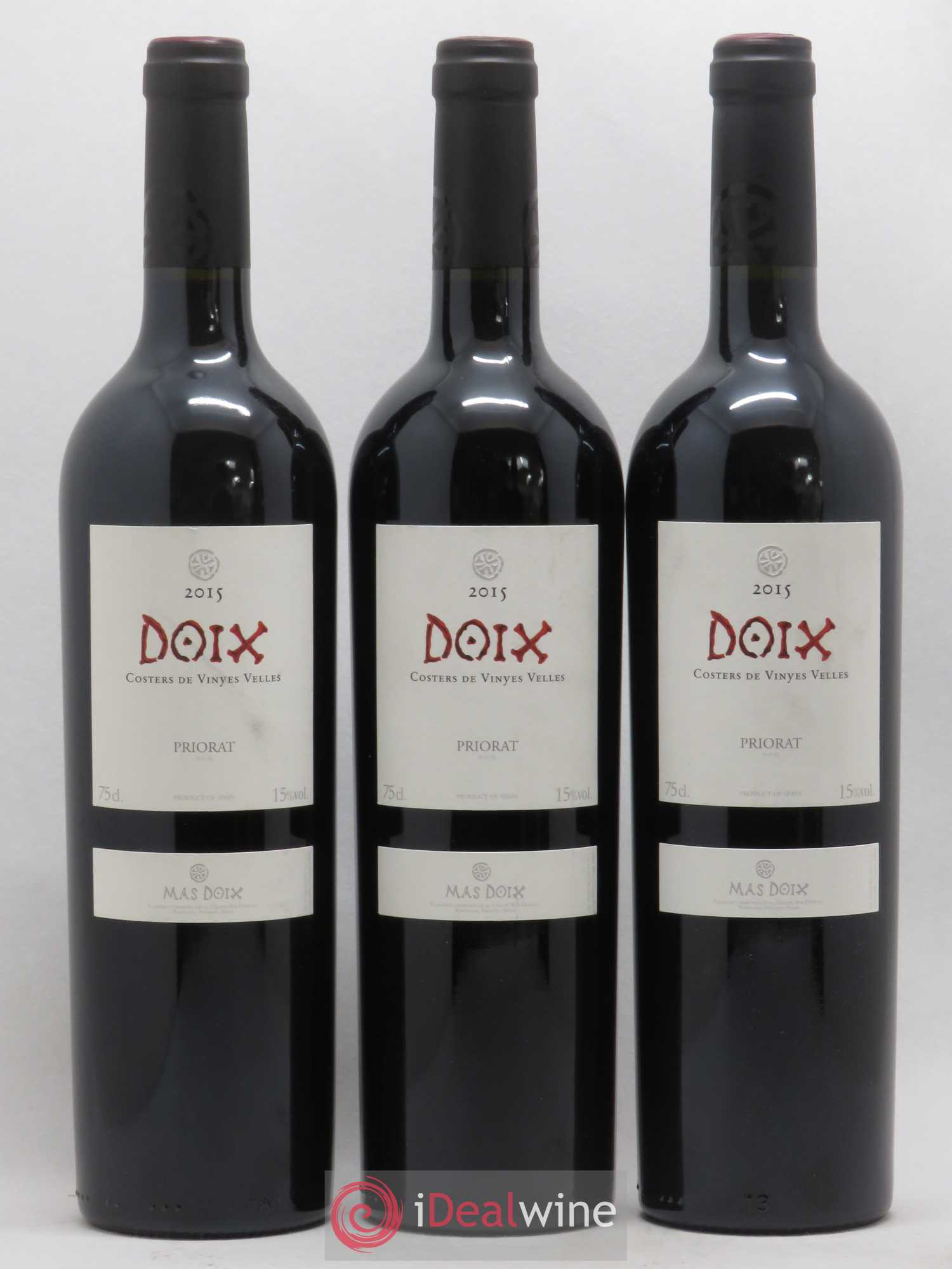 Priorat DOCA Mas Doix (sans prix de réserve) 2015 - Posten von 3 Flaschen - 0