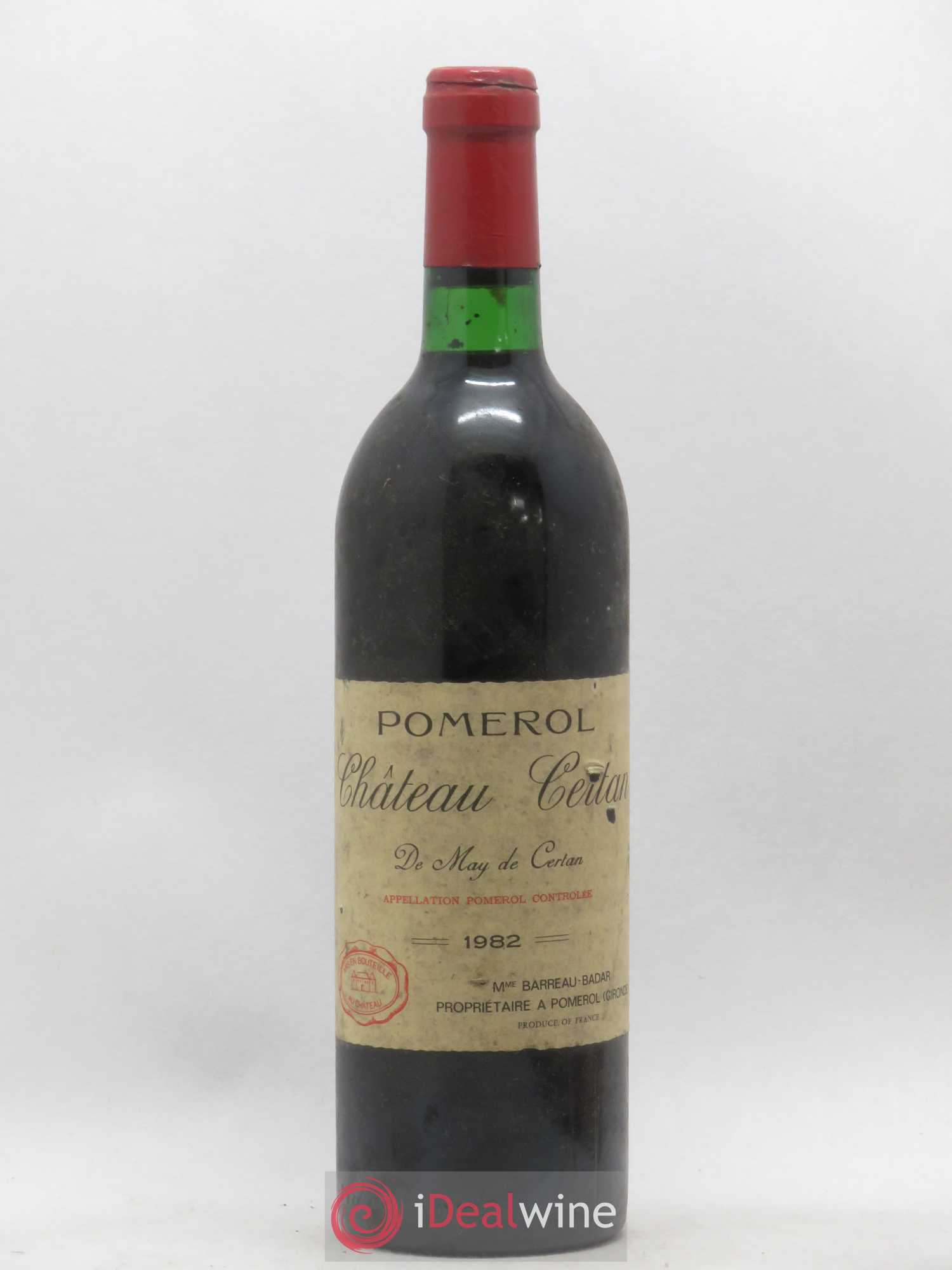 Château Certan de May 1982 - Lot de 1 bouteille - 0