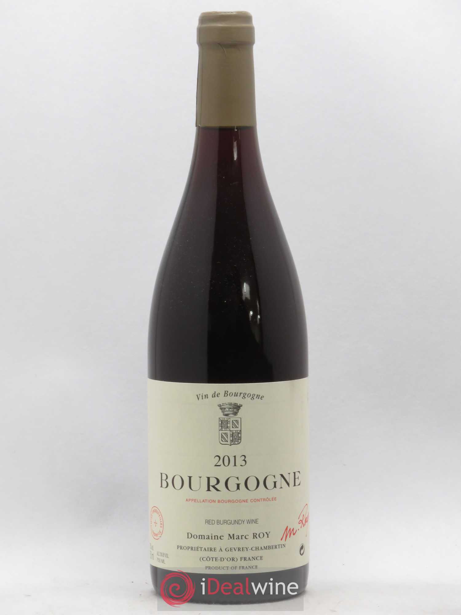 Bourgogne Domaine Marc Roy (sans prix de réserve) 2013 - Posten von 1 Flasche - 0