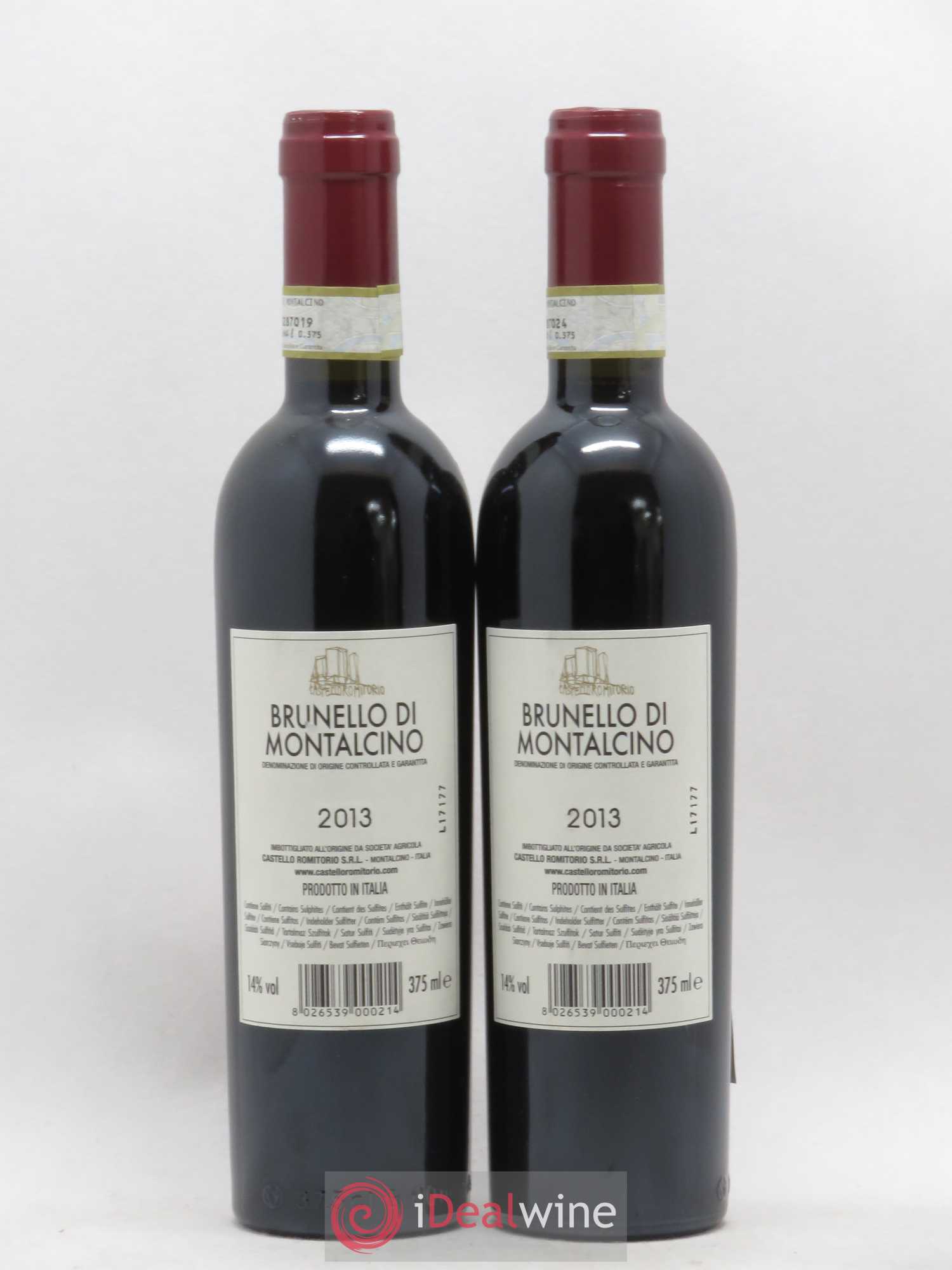 Brunello di Montalcino Castello Romitorio (sans prix de réserve) 2013 - Posten von 2 Demi-Flaschen - 1