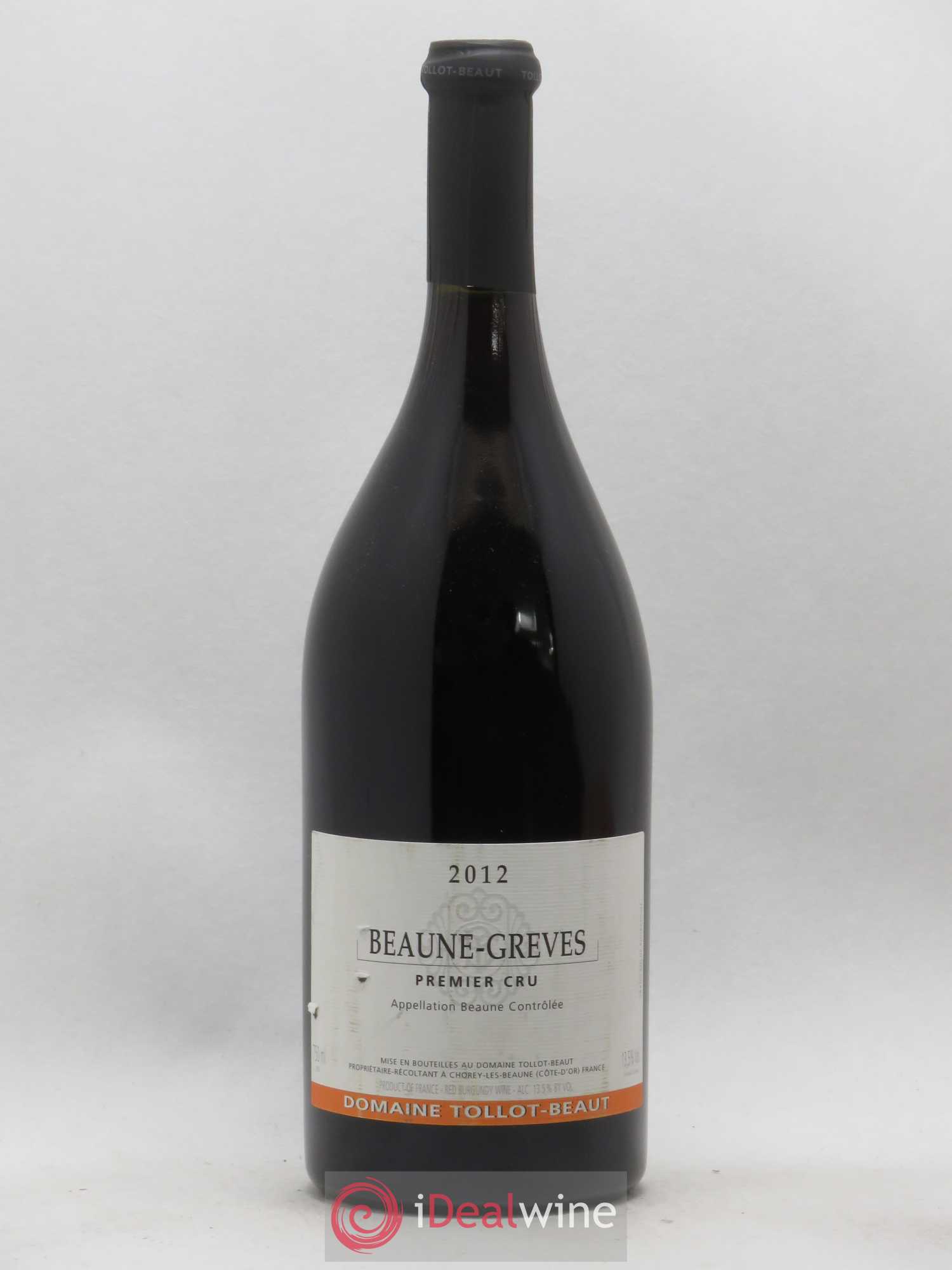 Beaune 1er Cru Grèves Tollot Beaut (Domaine) (sans prix de réserve) 2012 - Lot de 1 bouteille - 0