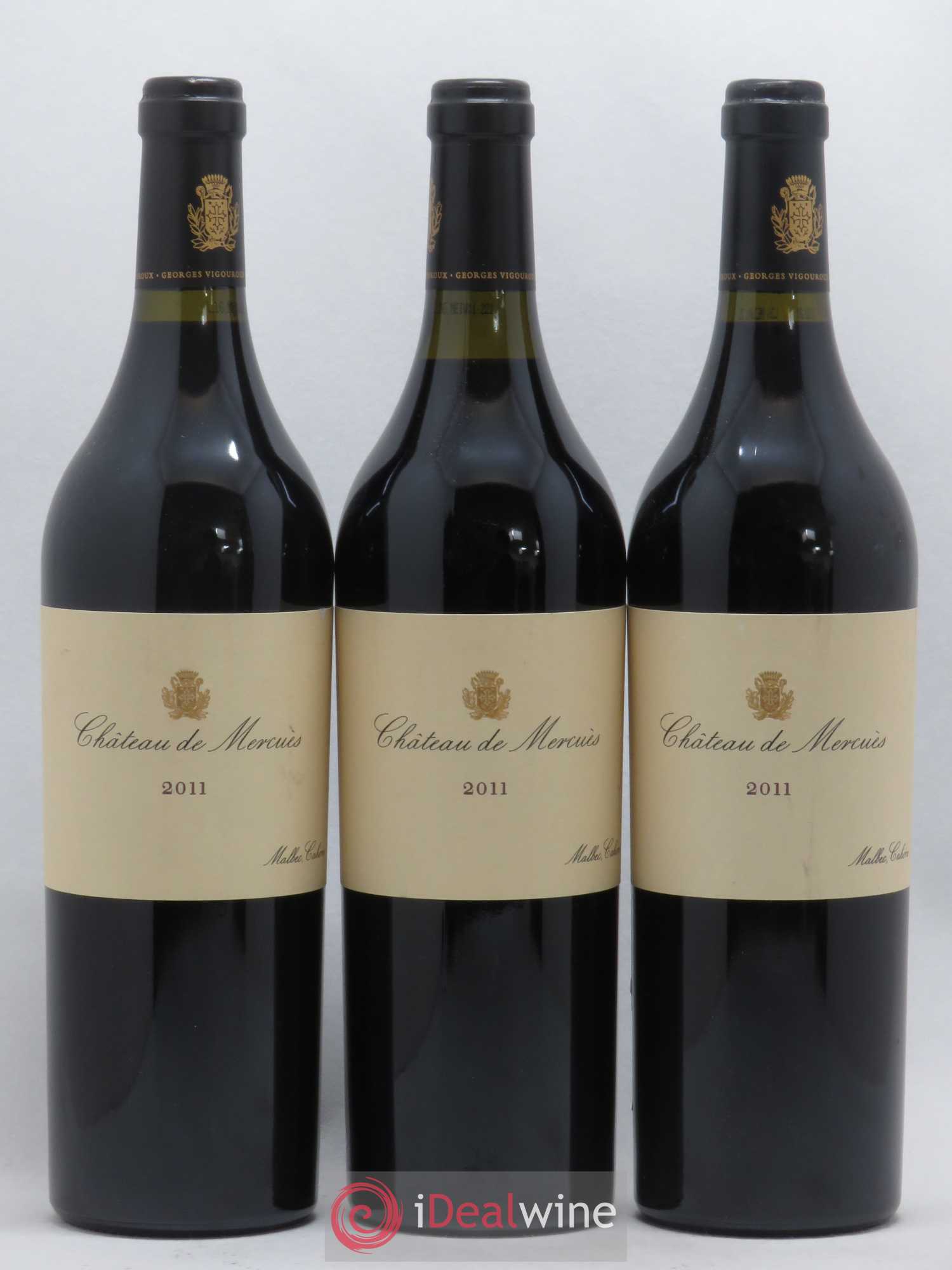 Cahors Château de Mercues (sans prix de réserve) 2011 - Posten von 3 Flaschen - 0