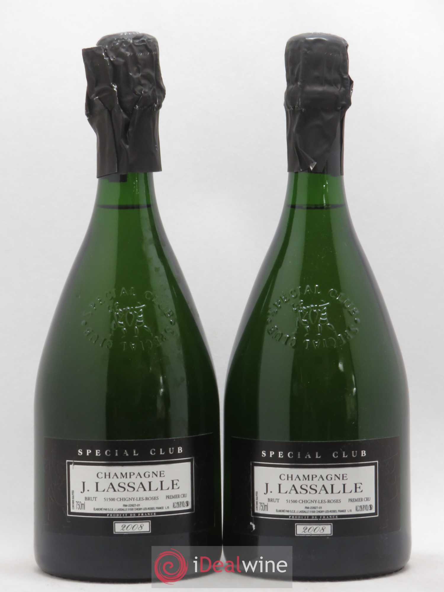 Champagne Spécial Club Lassalle 2008 - Posten von 2 Flaschen - 0