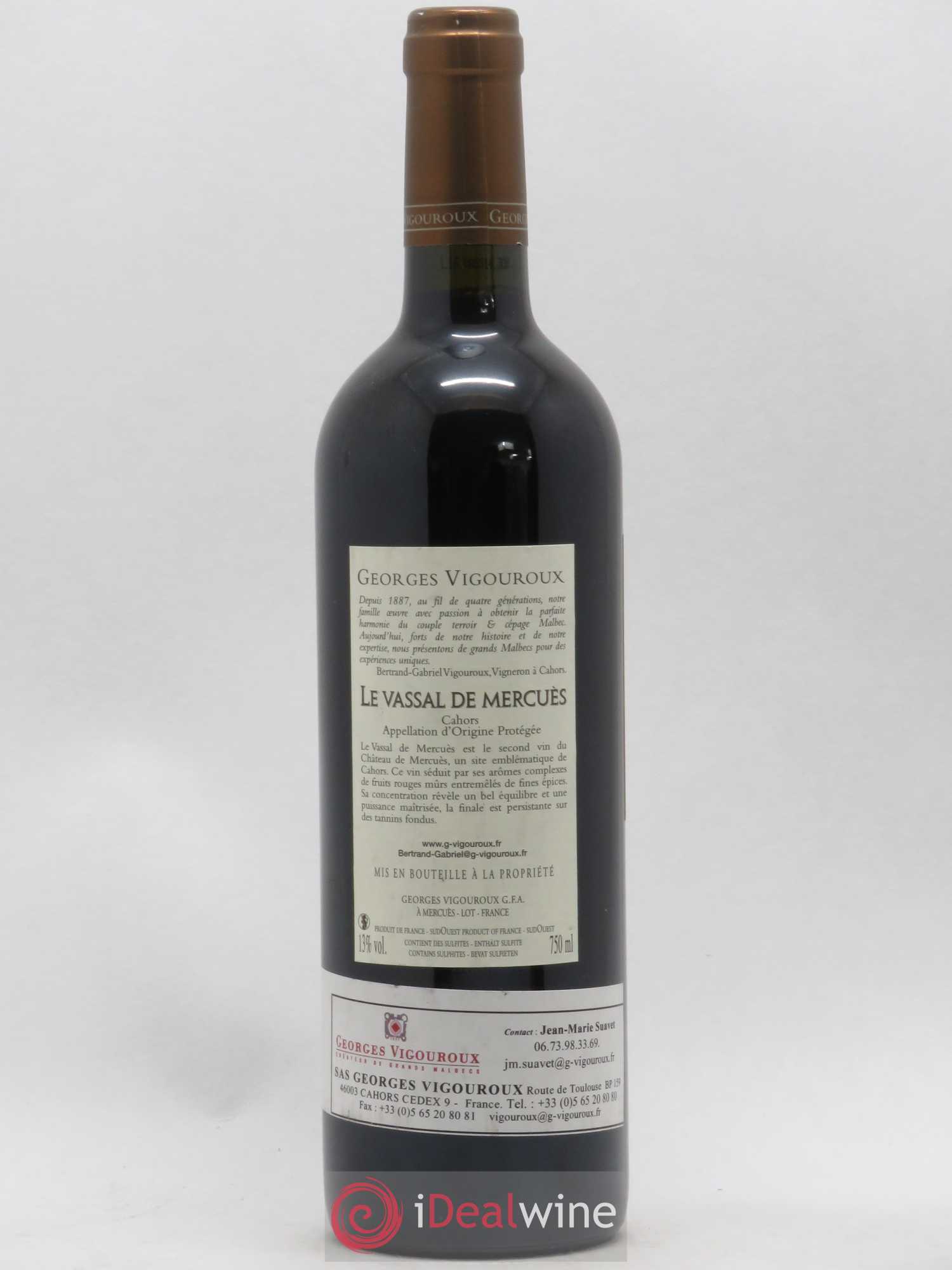 Cahors Le Vassal de Mercues (sans prix de réserve) 2014 - Lot de 1 bouteille - 1