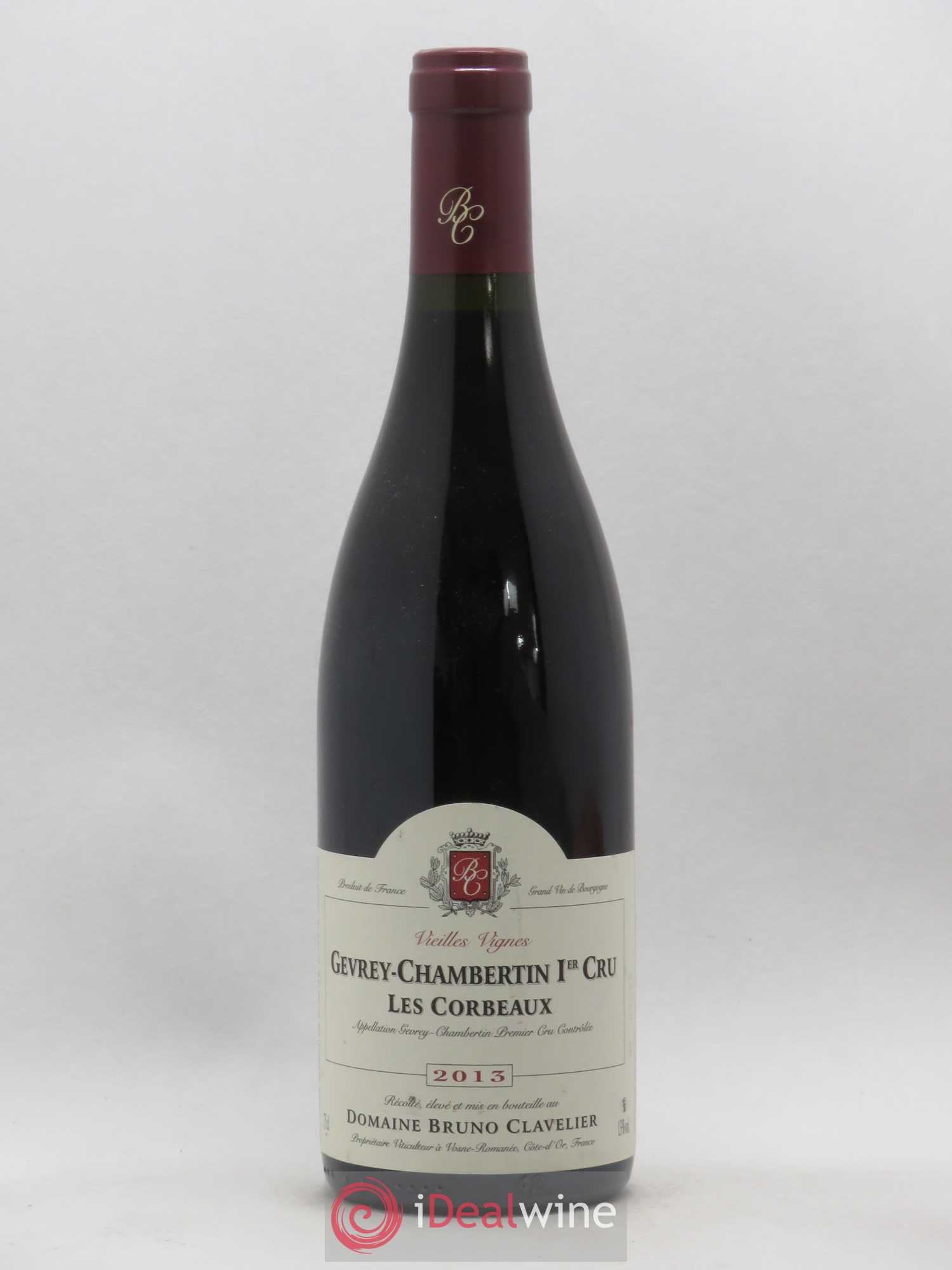 Gevrey-Chambertin 1er Cru Les Corbeaux Vieilles Vignes Bruno Clavelier 2013 - Lot de 1 bouteille - 0