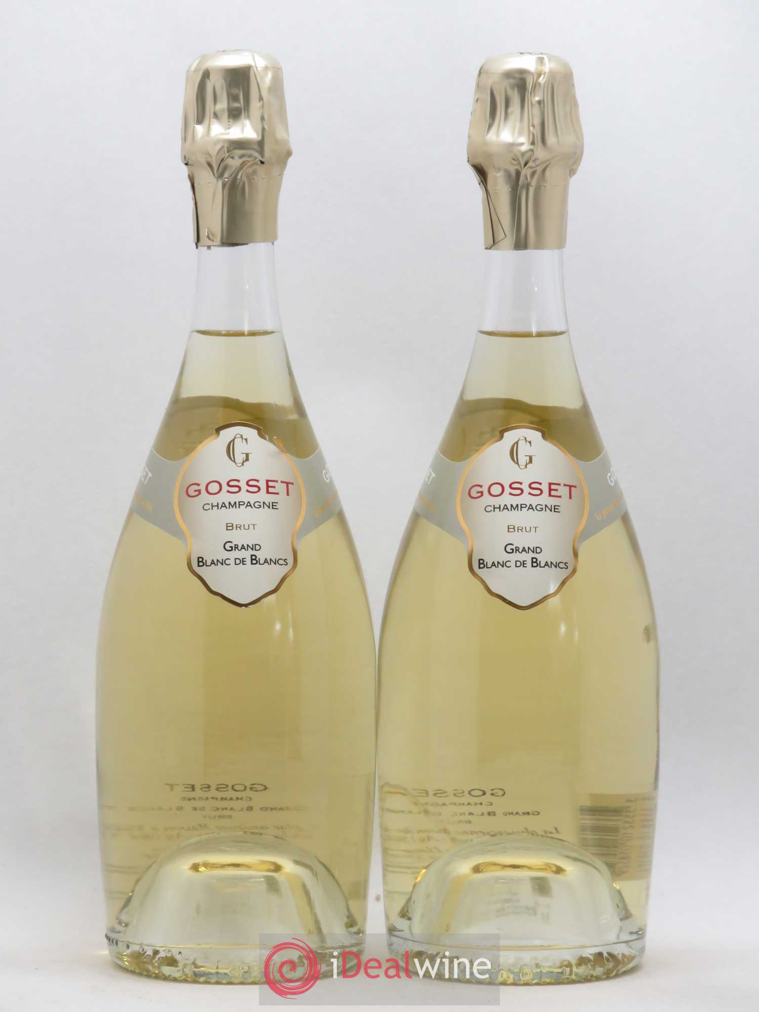 Grand Blanc de Blancs Gosset (sans prix de réserve) - Lot de 2 bouteilles - 0