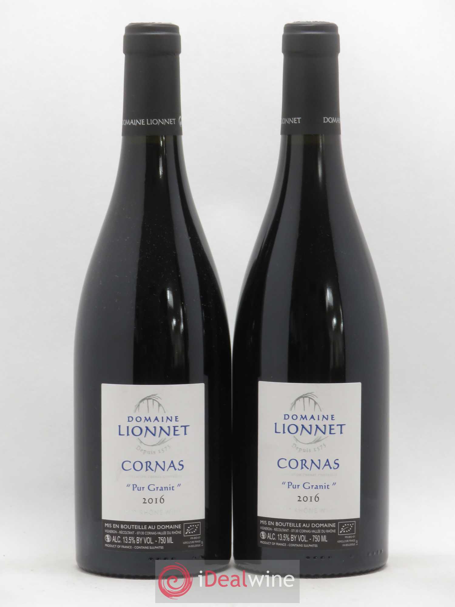Cornas Pur Granit Domaine Lionnet (sans prix de réserve) 2016 - Posten von 2 Flaschen - 0