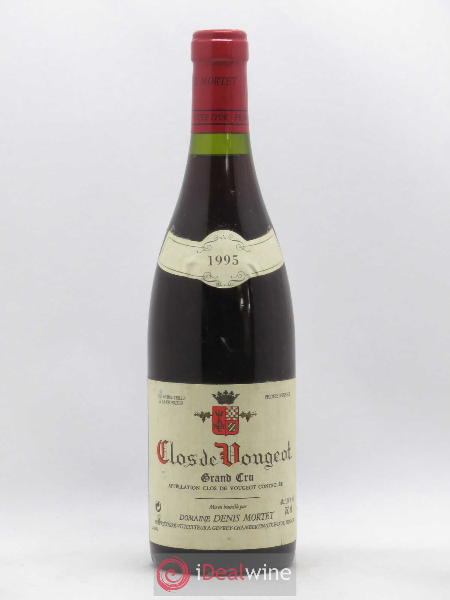 Clos de Vougeot Grand Cru Denis Mortet (Domaine) 1995 - Lot de 1 bouteille - 0