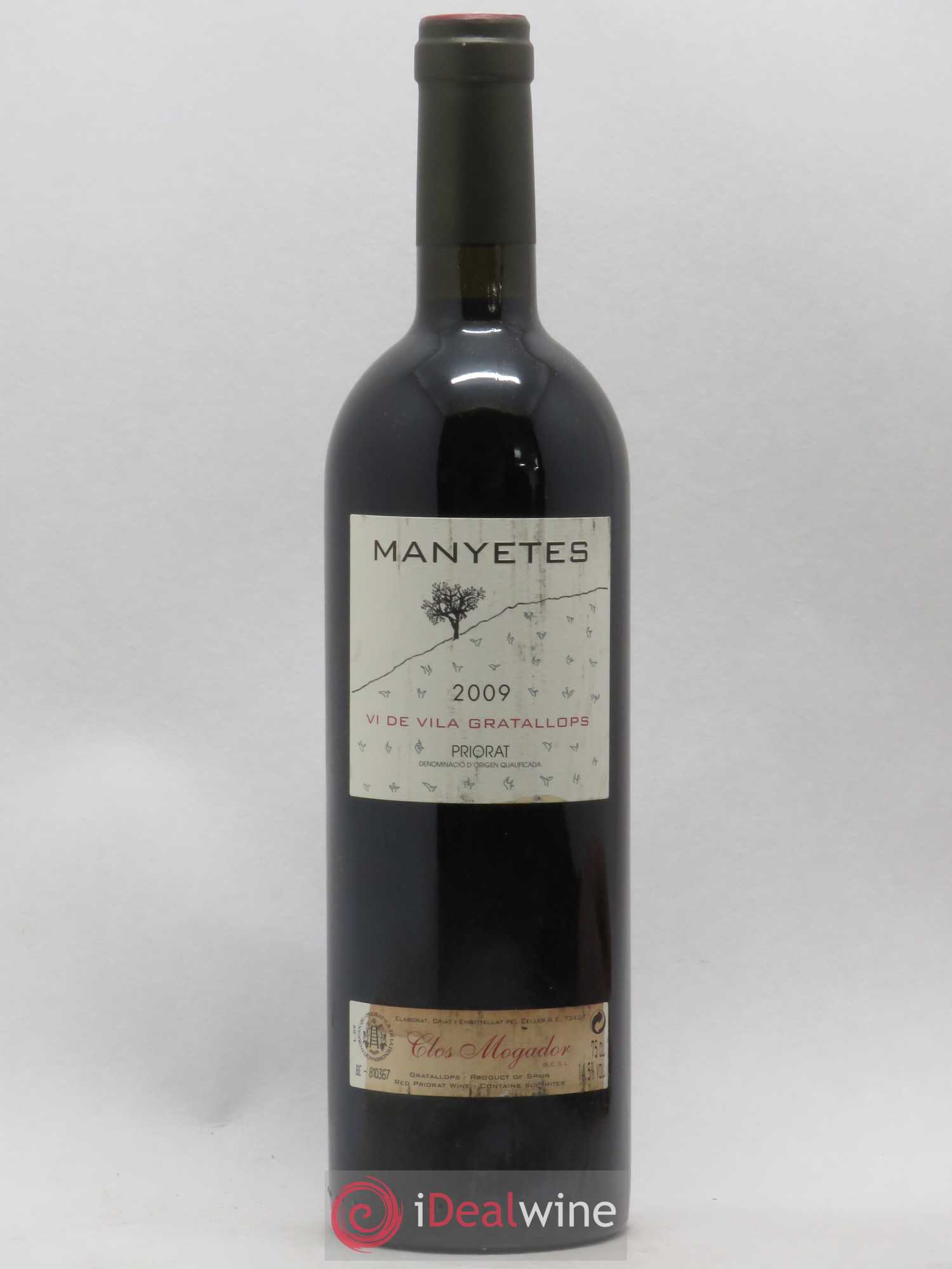 Priorat DOCA Manyetes Clos Mogador 2009 - Lot de 1 bouteille - 0