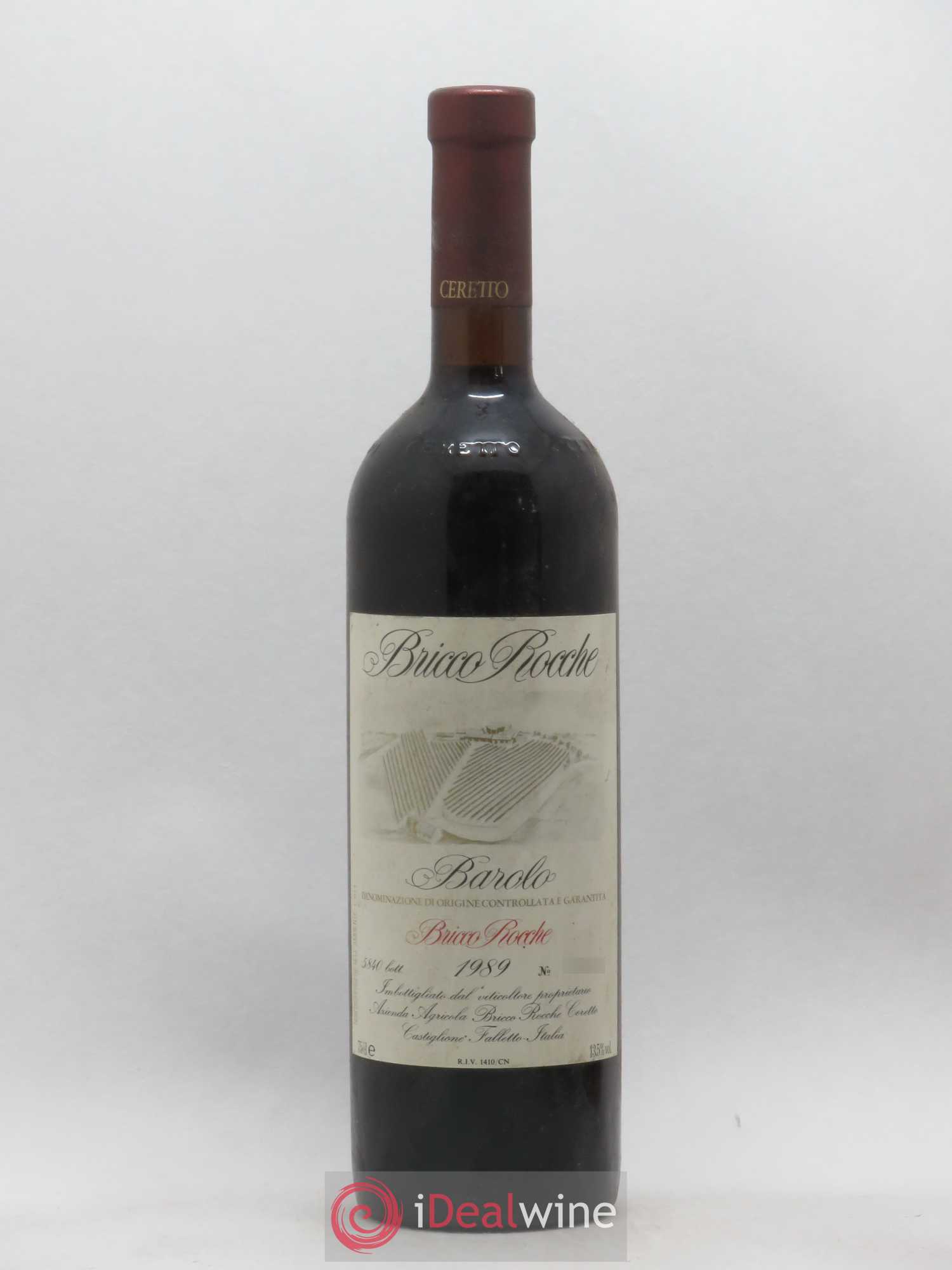 Barolo DOCG Brunate Bricco Rocche Ceretto 1989 - Lot de 1 bouteille - 0