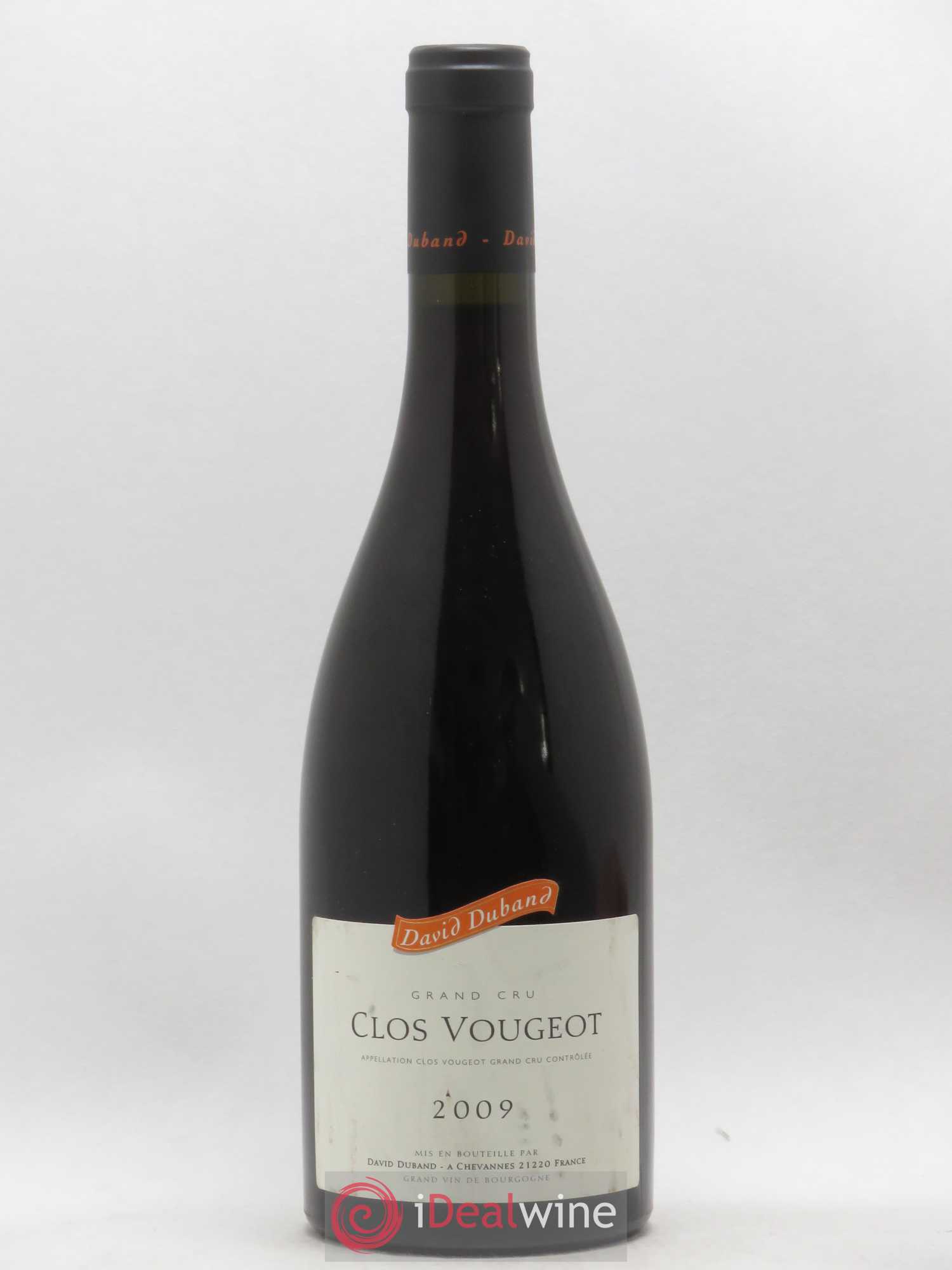 Clos de Vougeot Grand Cru David Duband (Domaine) (sans prix de réserve) 2009 - Lot de 1 bouteille - 0