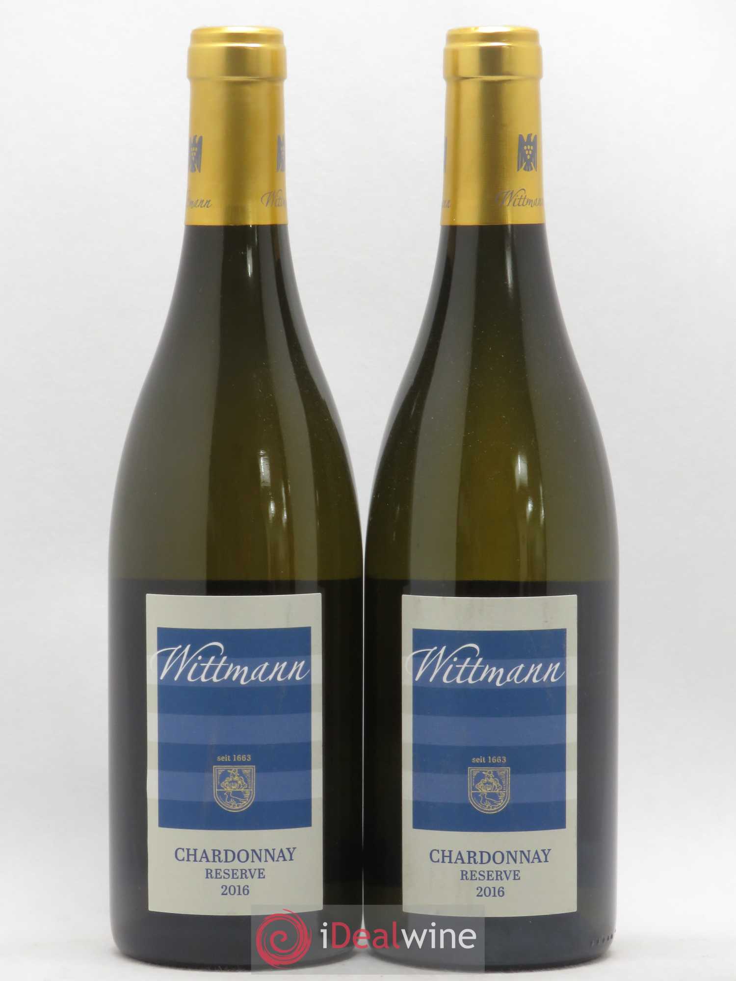 Allemagne Rheinhessen Wittmann Chardonnay (sans prix de réserve) 2016 - Posten von 2 Flaschen - 0