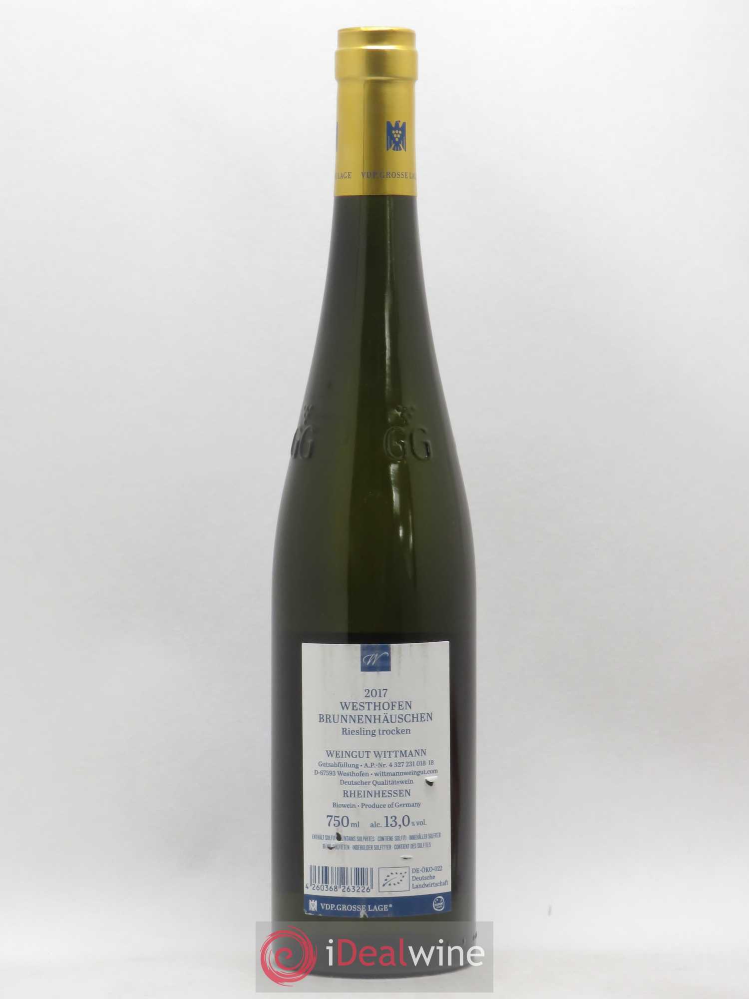 Riesling Wittmann Brunnenhauschen Riesling GG Trocken (sans prix de réserve) 2017 - Posten von 1 Flasche - 1