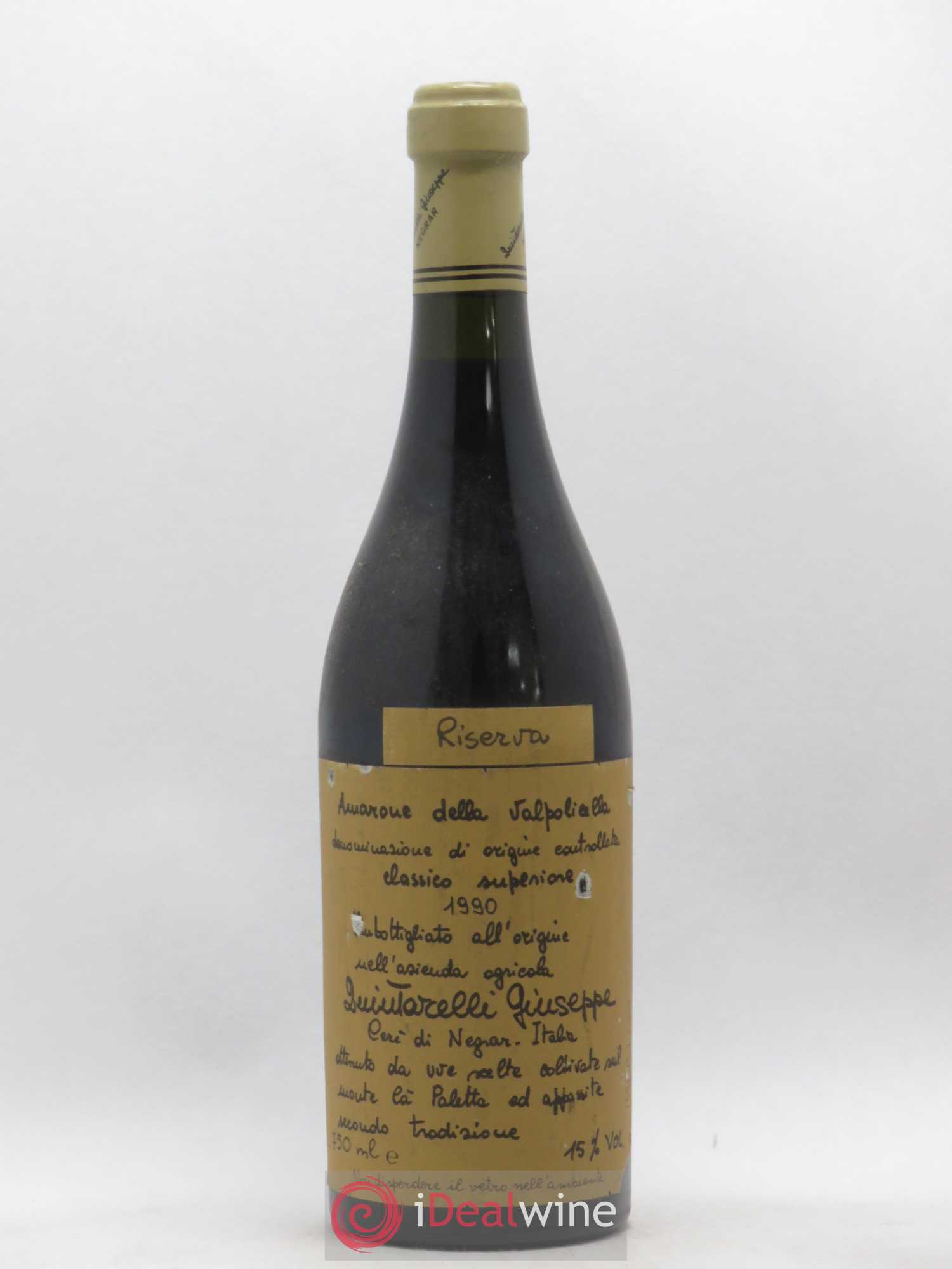 Amarone della Valpolicella DOCG Riserva Giuseppe Quintarelli Classico Superiore 1990 - Posten von 1 Flasche - 0