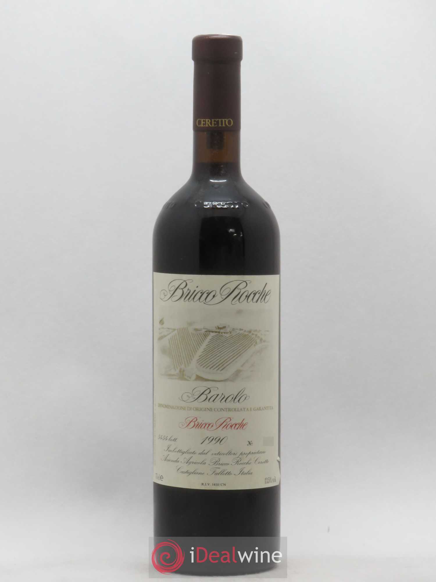Barolo DOCG Brunate Bricco Rocche Ceretto (sans prix de réserve) 1990 - Lot de 1 bouteille - 0