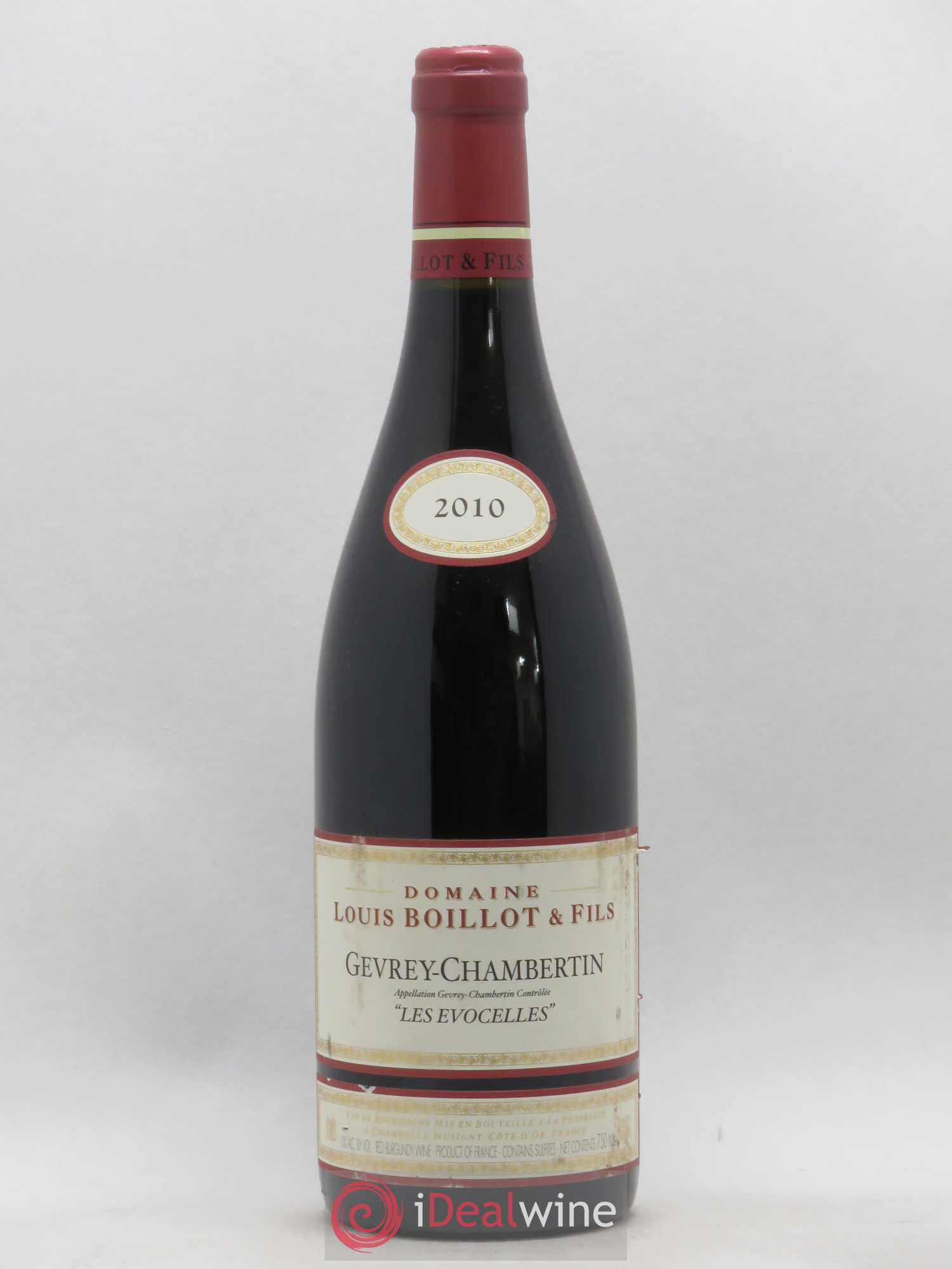 Gevrey-Chambertin Les Evocelles Louis Boillot (sans prix de réserve) 2010 - Posten von 1 Flasche - 0
