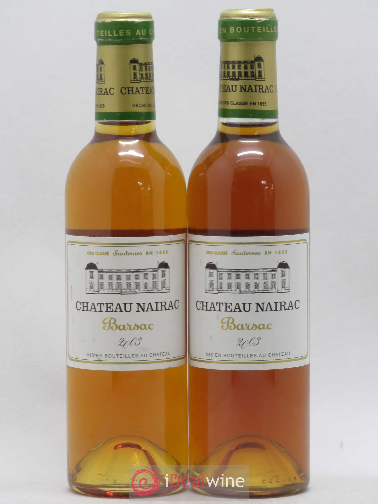 Château Nairac 2ème Grand Cru Classé (senza prezzo di riserva) 2003 - Lotto di 2 mezze bottiglie - 0