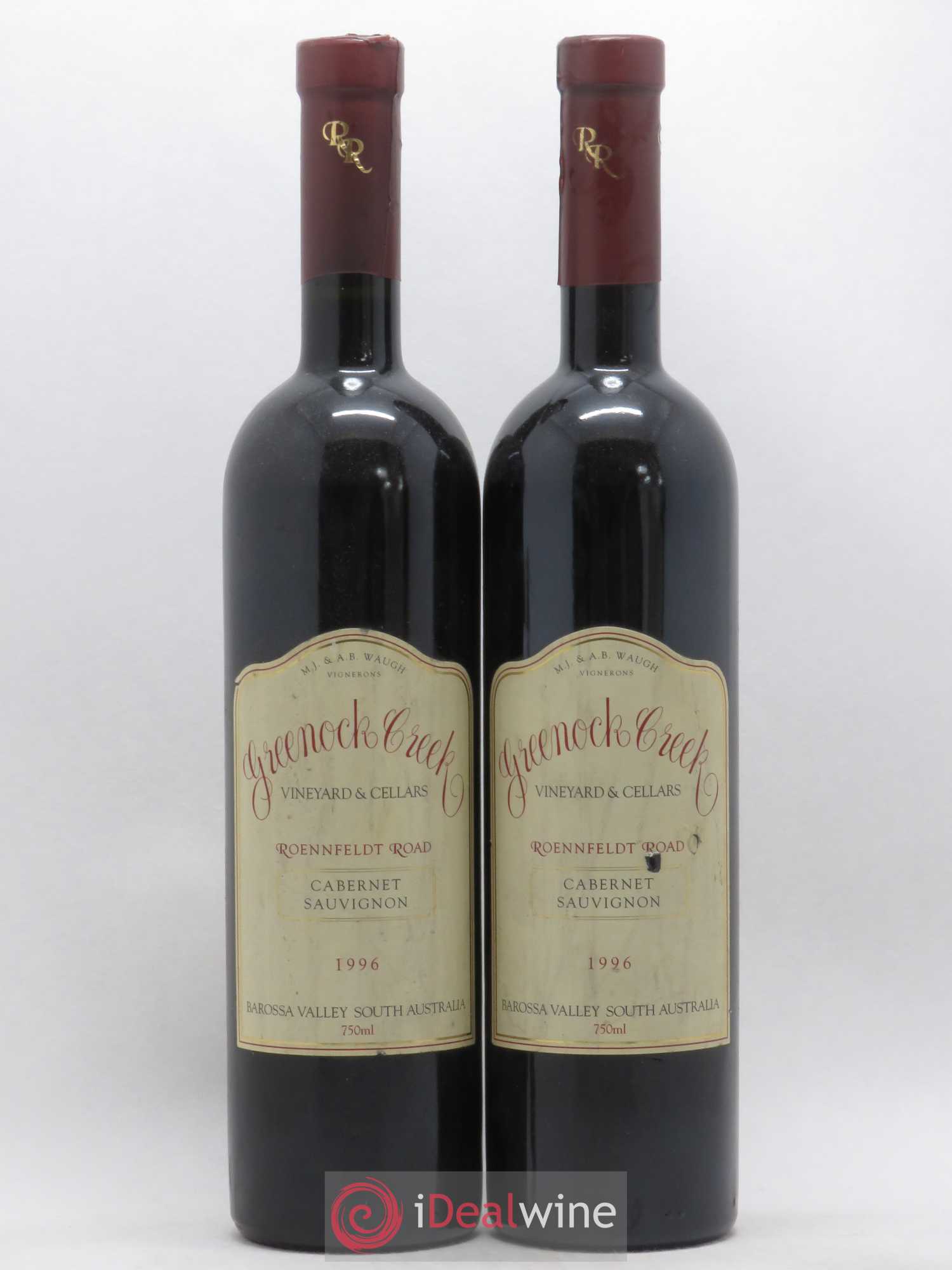 Australie Barossa Valley Roennfeldt Road Greenock Creek Cabernet Sauvignon 1996 - Posten von 2 Flaschen - 0