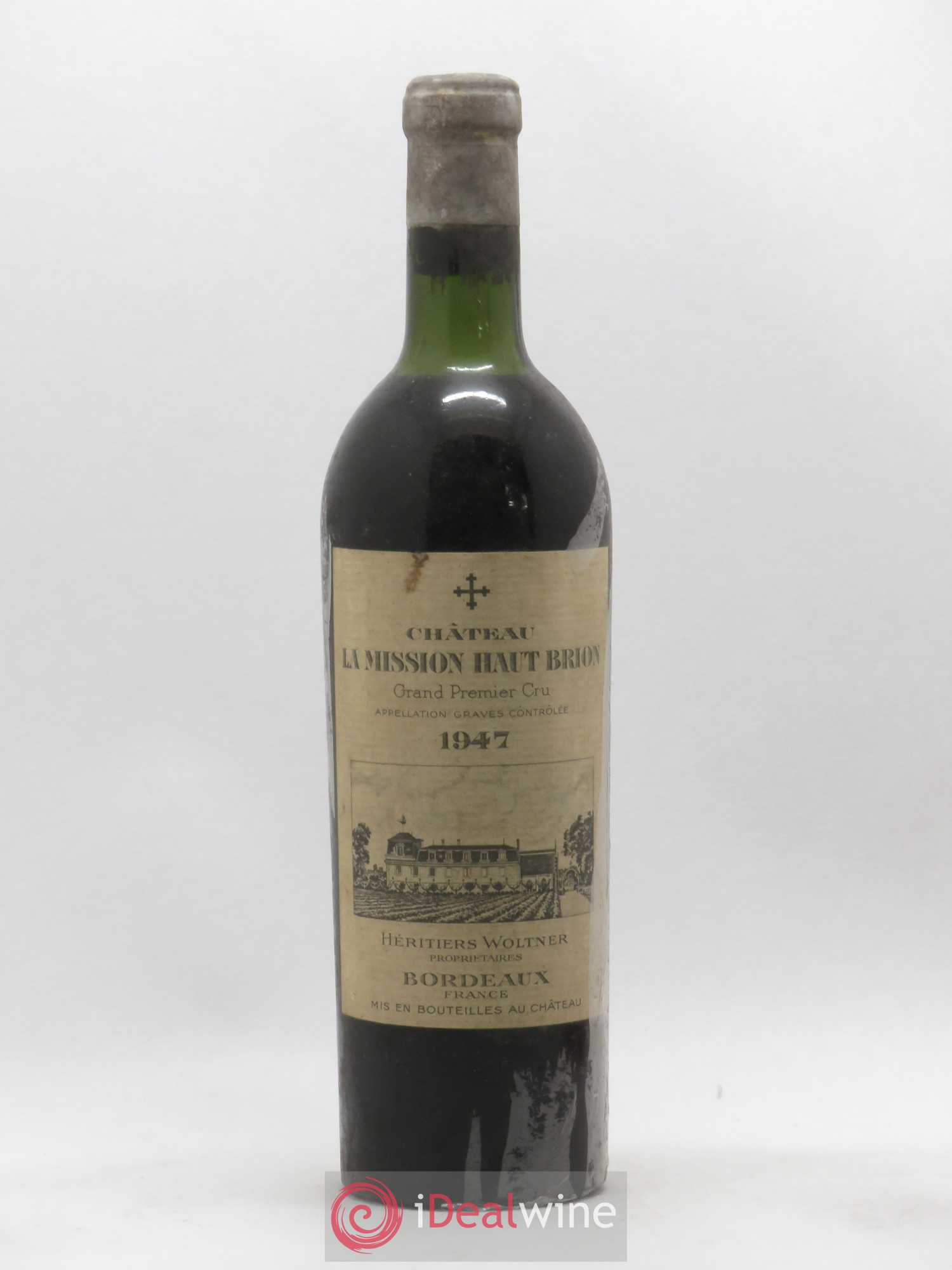 Château la Mission Haut-Brion Cru Classé de Graves 1947 - Lot de 1 bouteille - 0