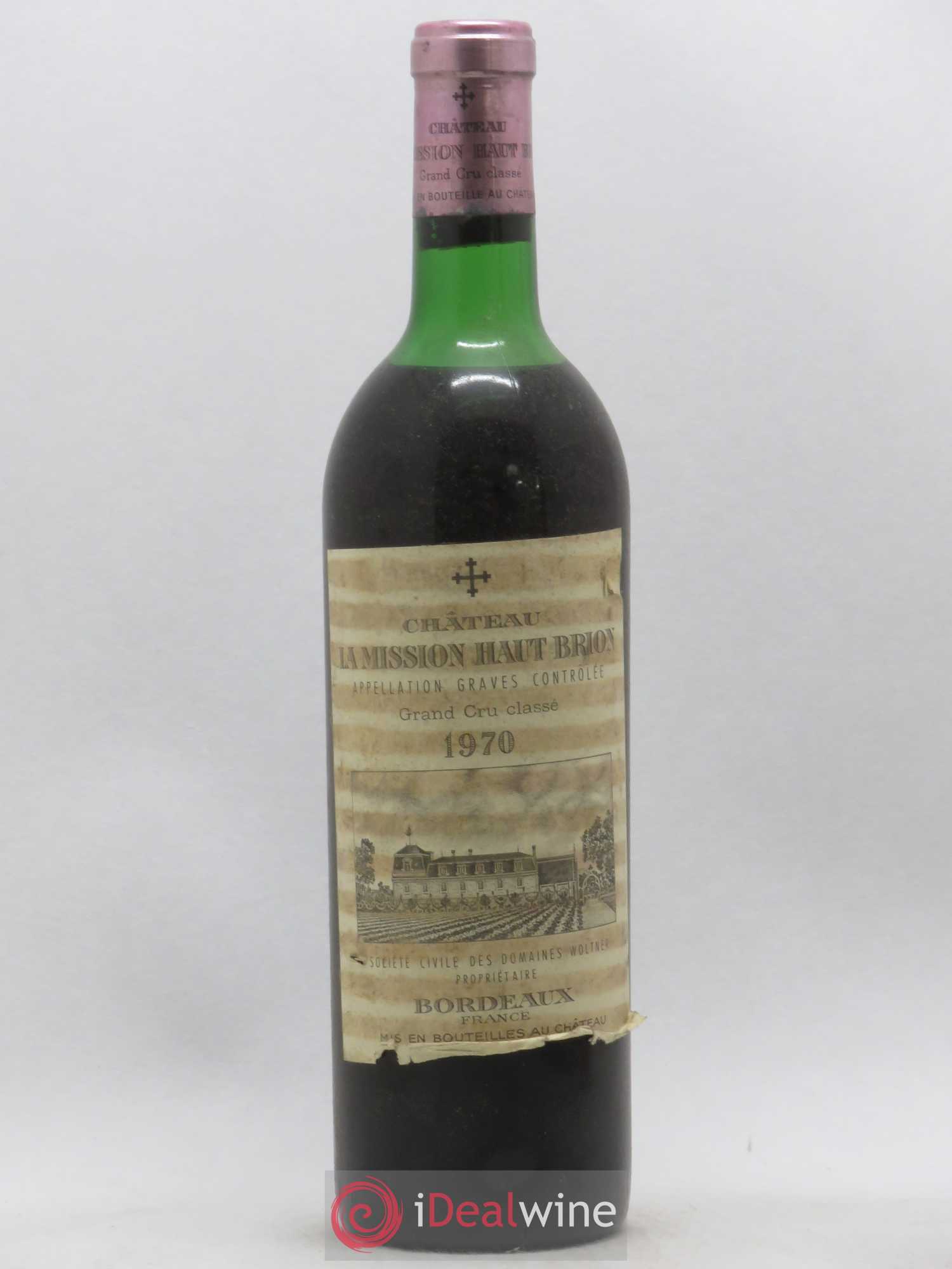 Château la Mission Haut-Brion Cru Classé de Graves 1970 - Lotto di 1 bottiglia - 0