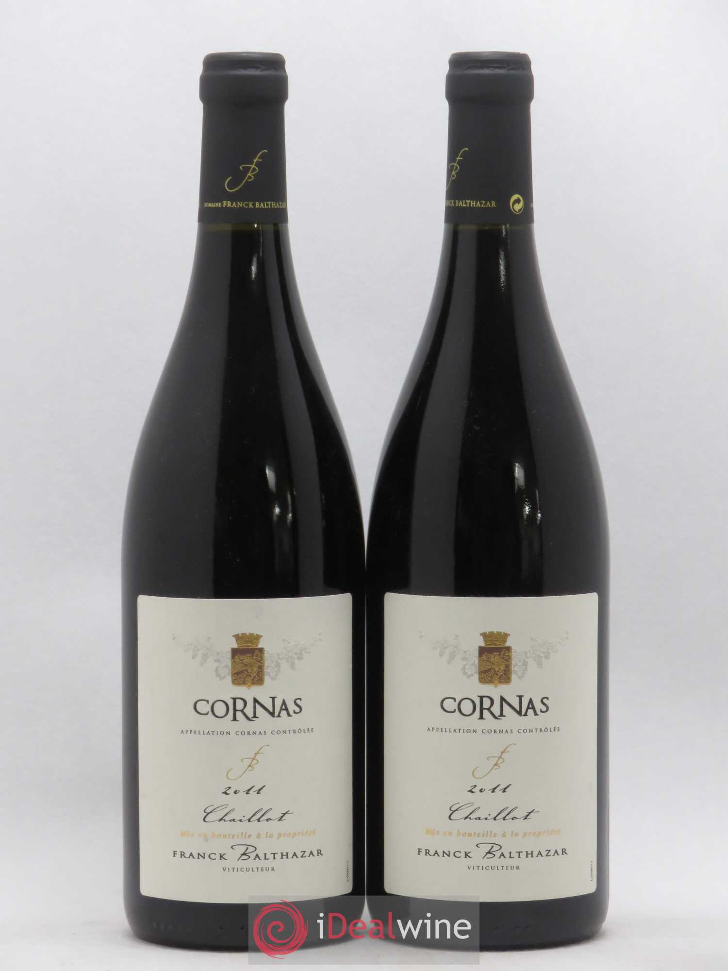 Cornas Chaillot Franck Balthazar (Domaine) (sans prix de réserve) 2011 - Lot de 2 bouteilles - 0