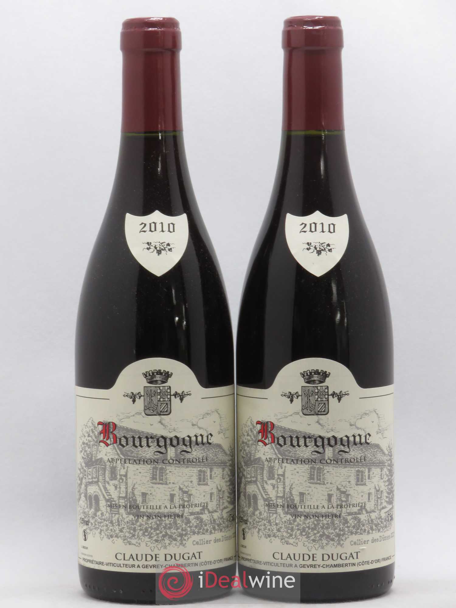 Bourgogne Claude Dugat (sans prix de réserve) 2010 - Lot de 2 bouteilles - 0