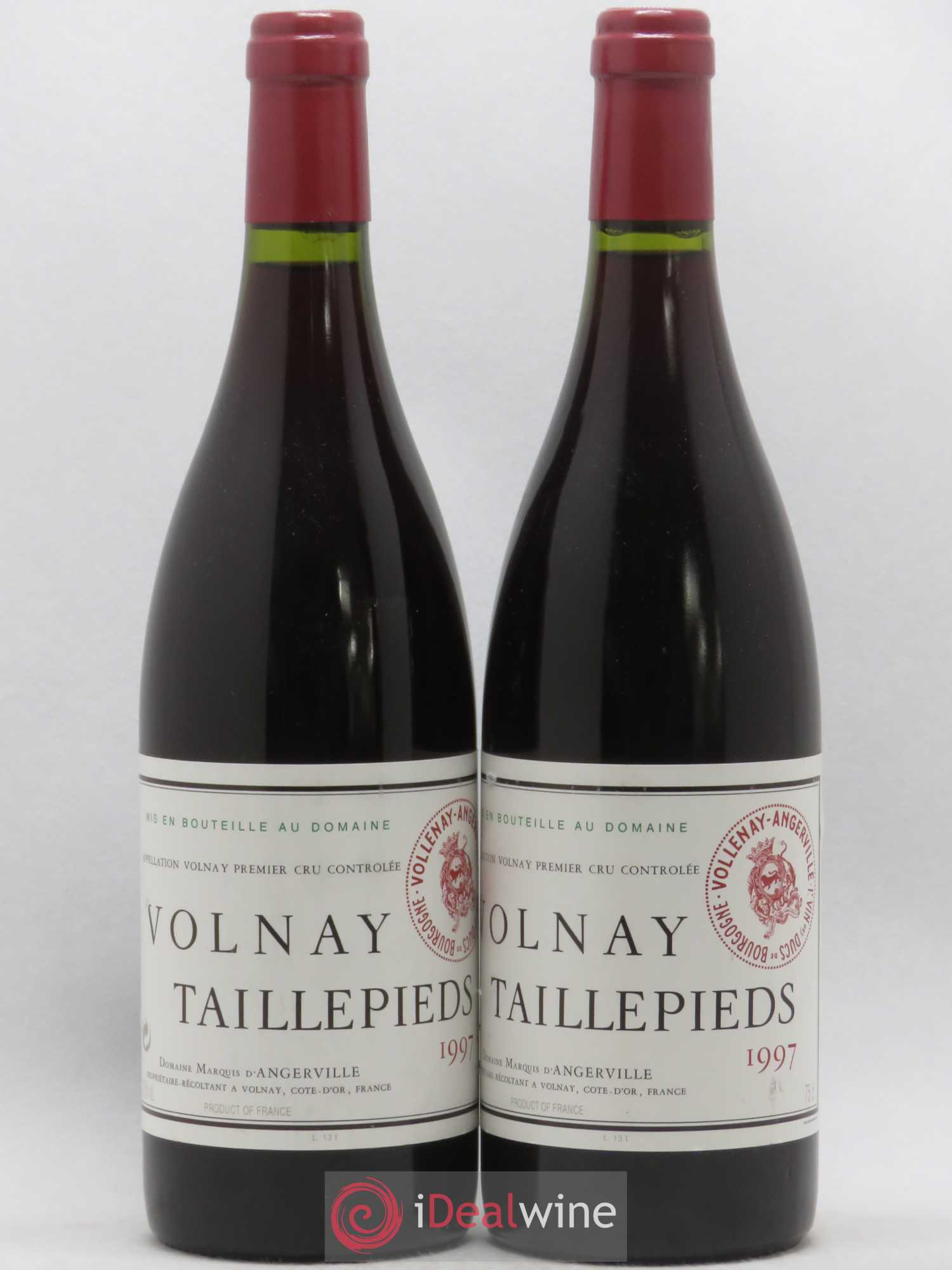 Volnay 1er Cru Taillepieds Marquis d'Angerville (Domaine) 1997 - Lot de 2 bouteilles - 0