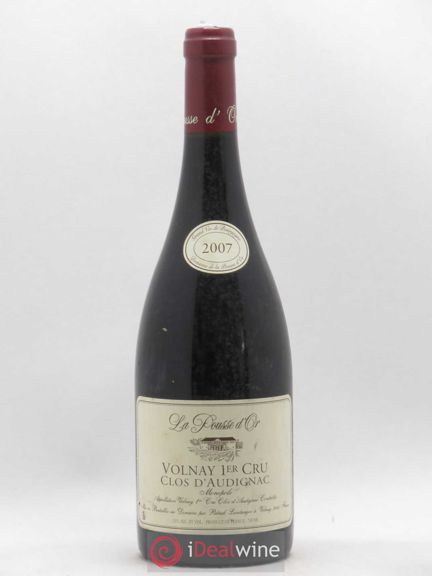 Volnay 1er Cru Clos d'Audignac La Pousse d'Or (Domaine de) (sans prix de réserve) 2007 - Lot de 1 bouteille - 0