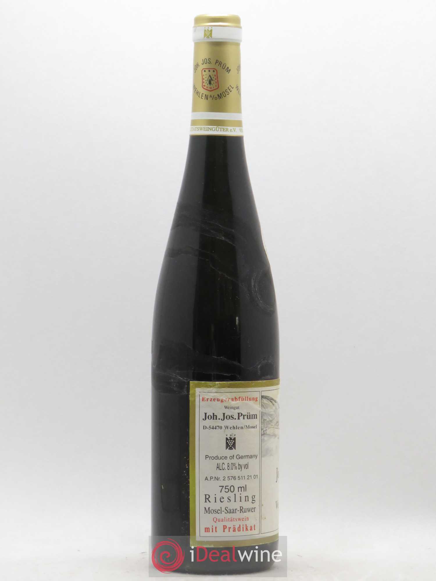 Riesling Joh. Jos. Prum Wehlener Sonnenuhr Auslese Mosel-Saar-Ruwer Versteigerung (sans prix de réserve) 2000 - Posten von 1 Flasche - 1