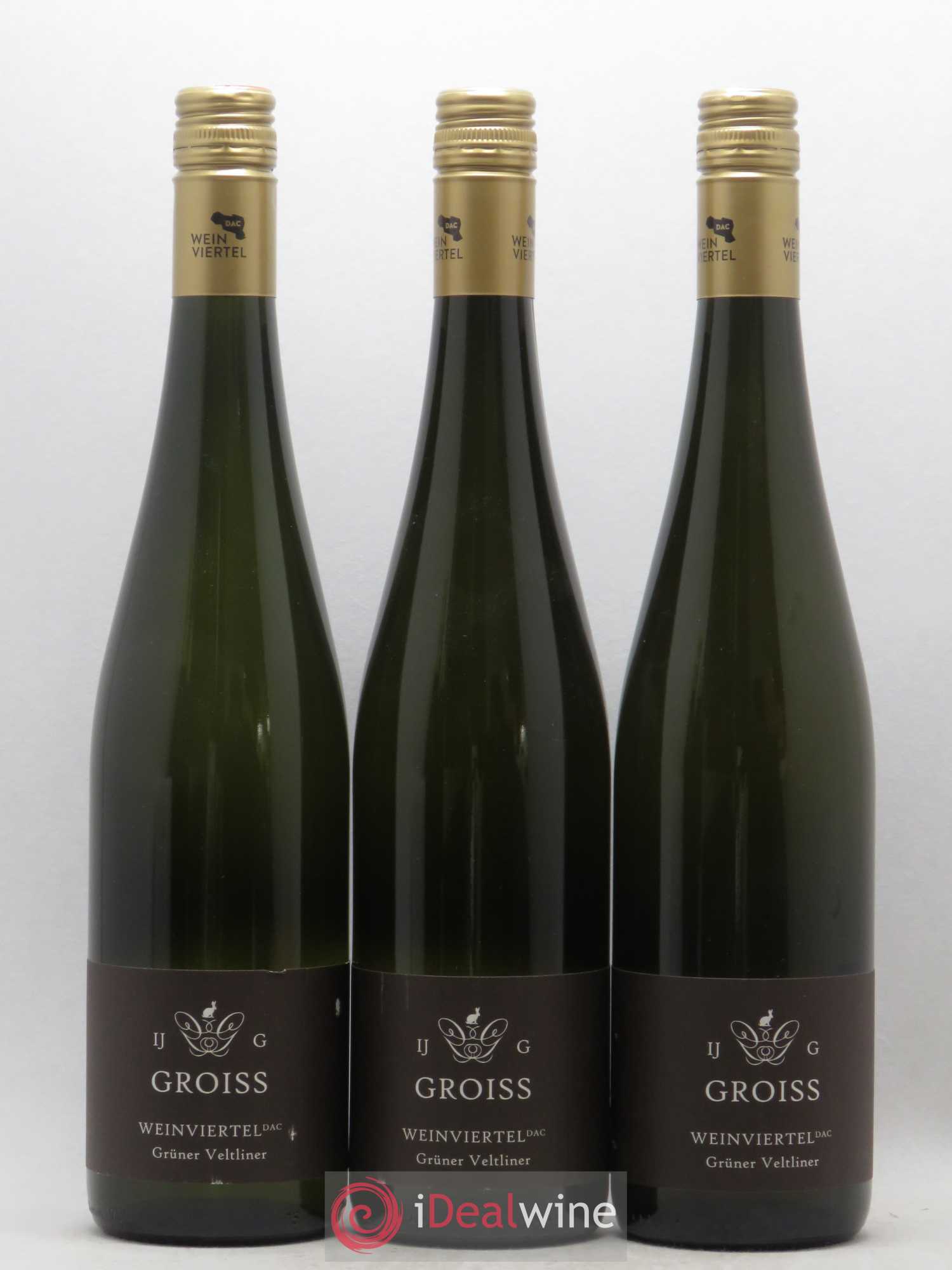 Autriche Weinviertel DAC Weingut Ingrid Groiss Gruner Veltliner screw caps (no reserve) 2016 - Lot of 5 bottles - 1