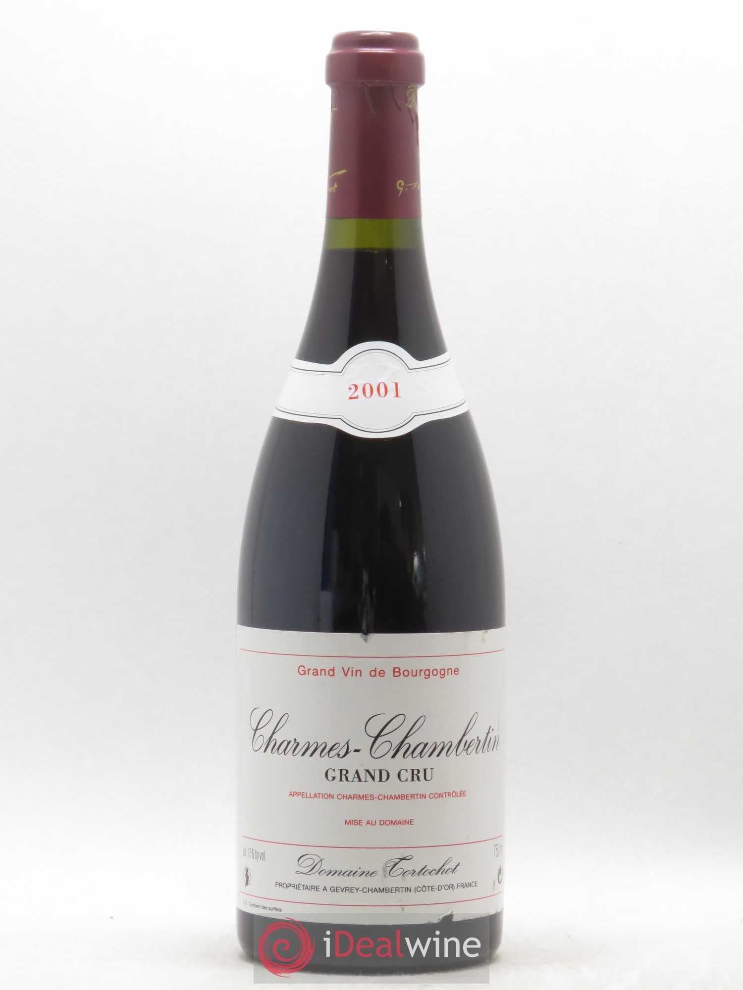 Charmes-Chambertin Grand Cru Tortochot (Domaine) (sans prix de réserve) 2001 - Lot de 1 bouteille - 0