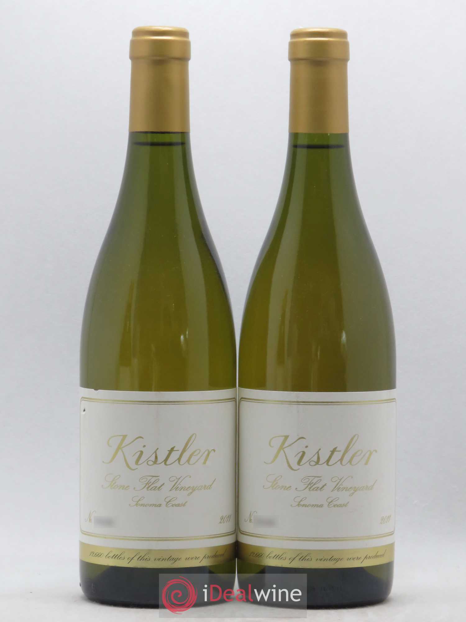 USA Sonoma Coast Kistler Vineyards Stone Flat Vineyard Chardonnay (sans prix de réserve) 2011 - Posten von 2 Flaschen - 0