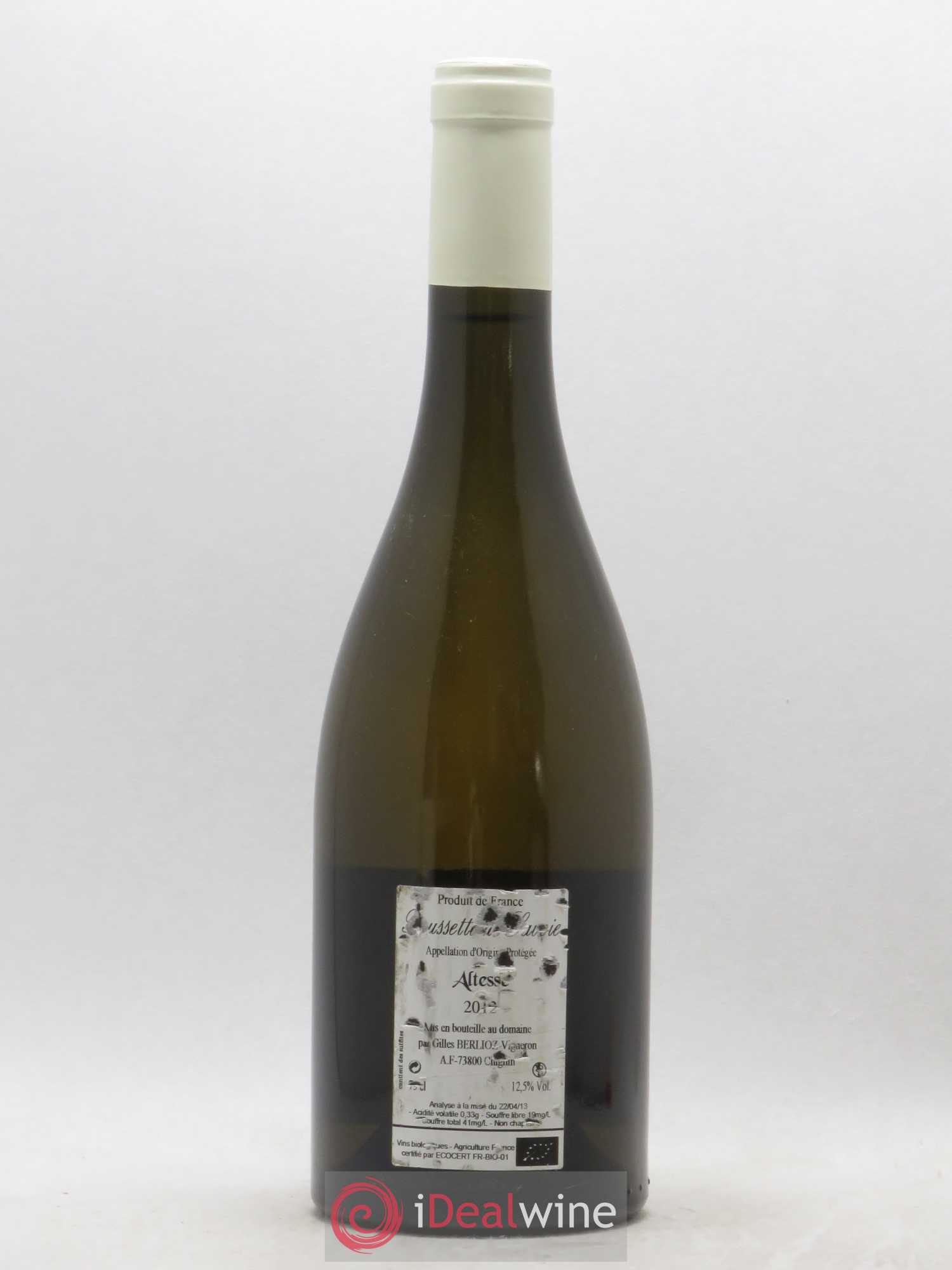 Roussette de Savoie El Hem Gilles Berlioz  (sans prix de réserve) 2012 - Lot de 1 bouteille - 1