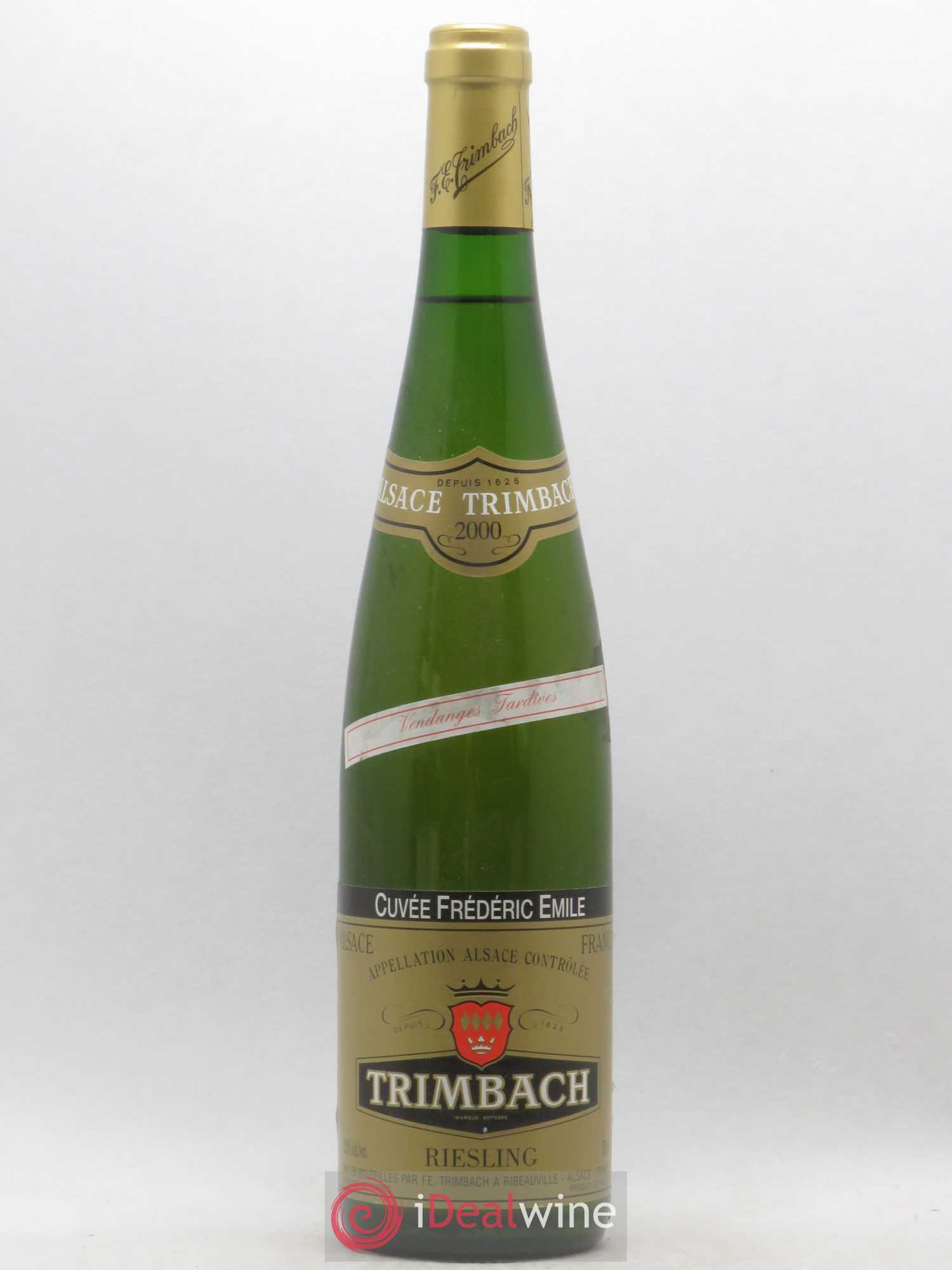 Riesling Vendanges Tardives Cuvée Frédéric Emile Trimbach (sans prix de réserve) 2000 - Posten von 1 Flasche - 0