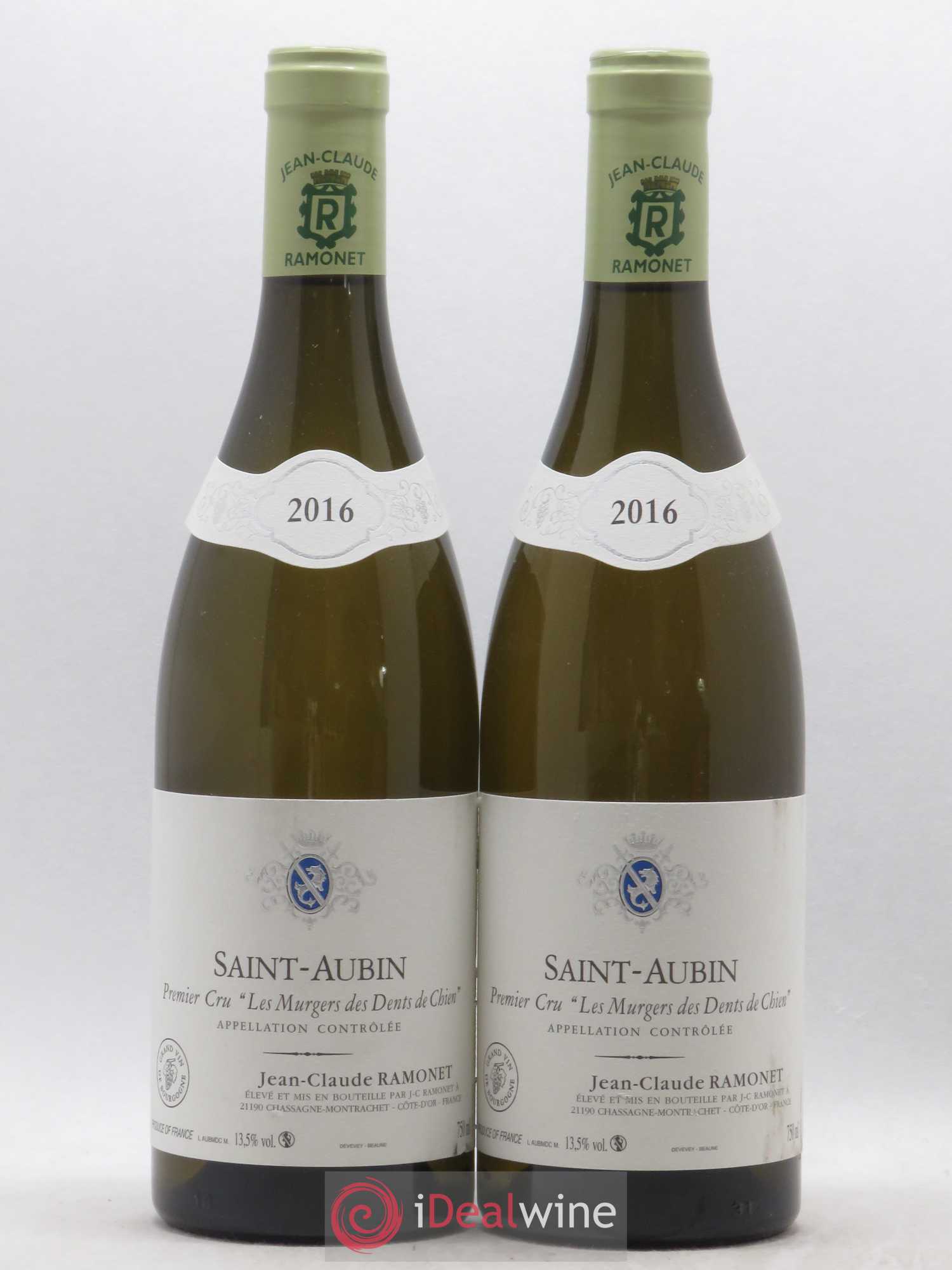 Saint-Aubin 1er Cru Les Murgers Des Dents De Chein Jean-Claude Ramonet (sans prix de réserve) 2016 - Posten von 2 Flaschen - 0