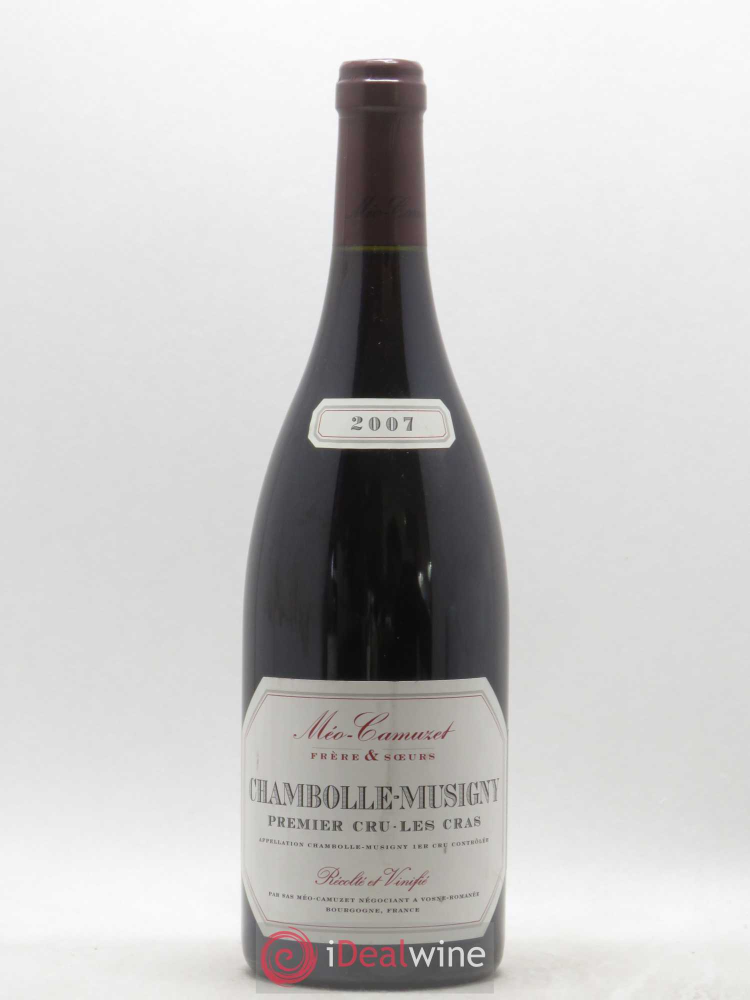 Chambolle-Musigny 1er Cru Les Cras Méo-Camuzet (Frère & Soeurs) 2007 - Lot de 1 bouteille - 0