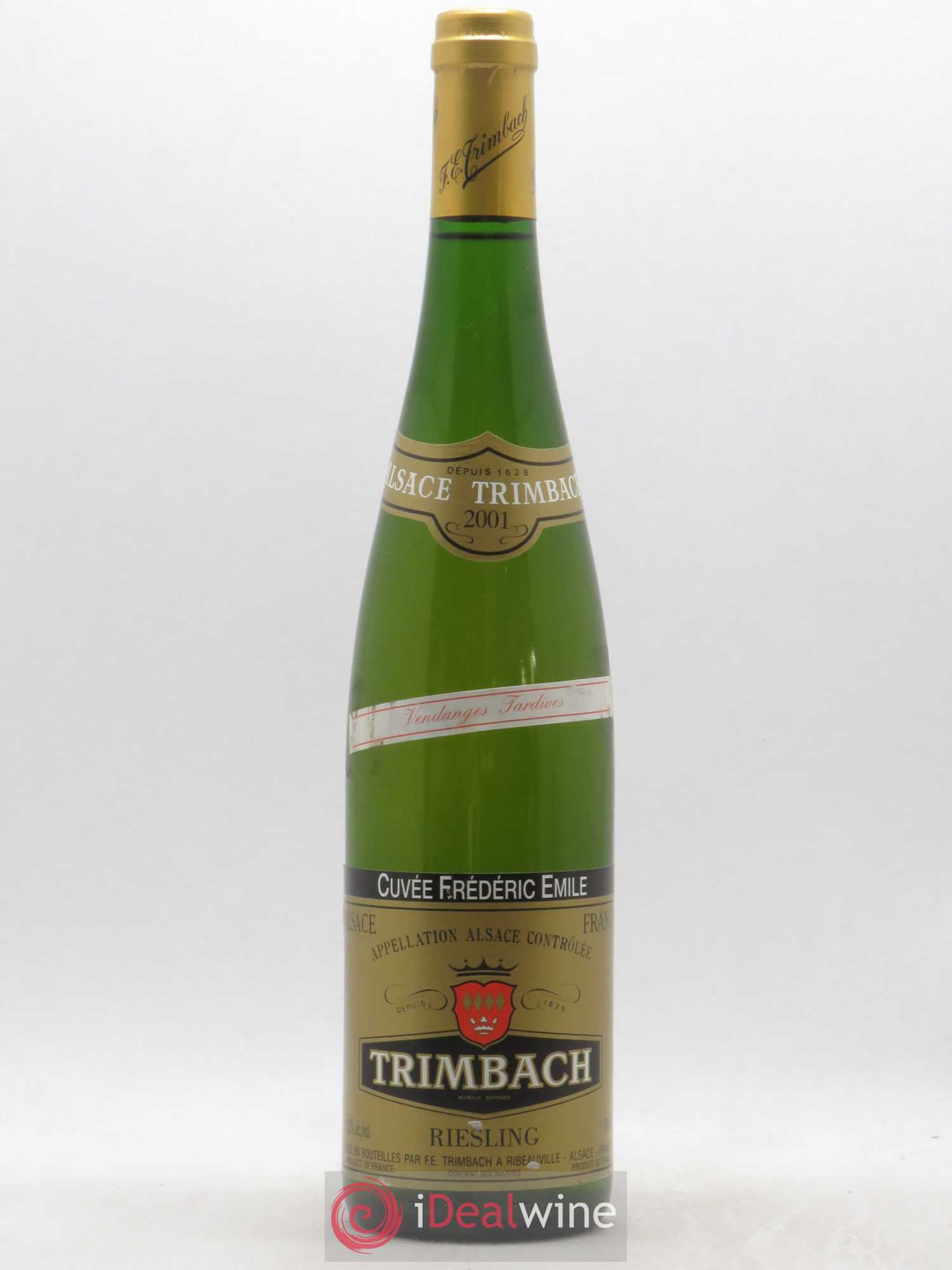 Alsace Riesling Cuvée Frédéric Emile Trimbach (Domaine) vendange tardive (sans prix de réserve) 2001 - Posten von 1 Flasche - 0