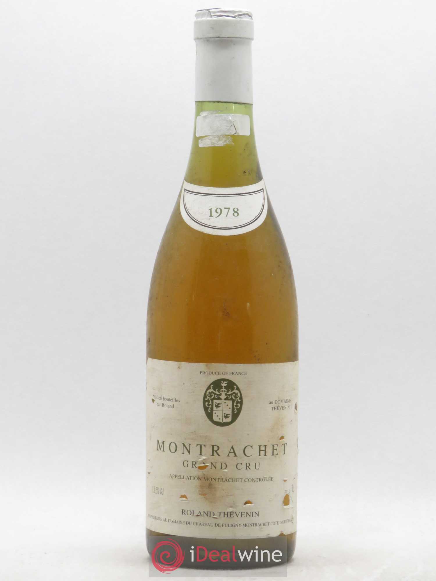 Montrachet Grand Cru Roland Thevenin 1978 - Lot de 1 bouteille - 0