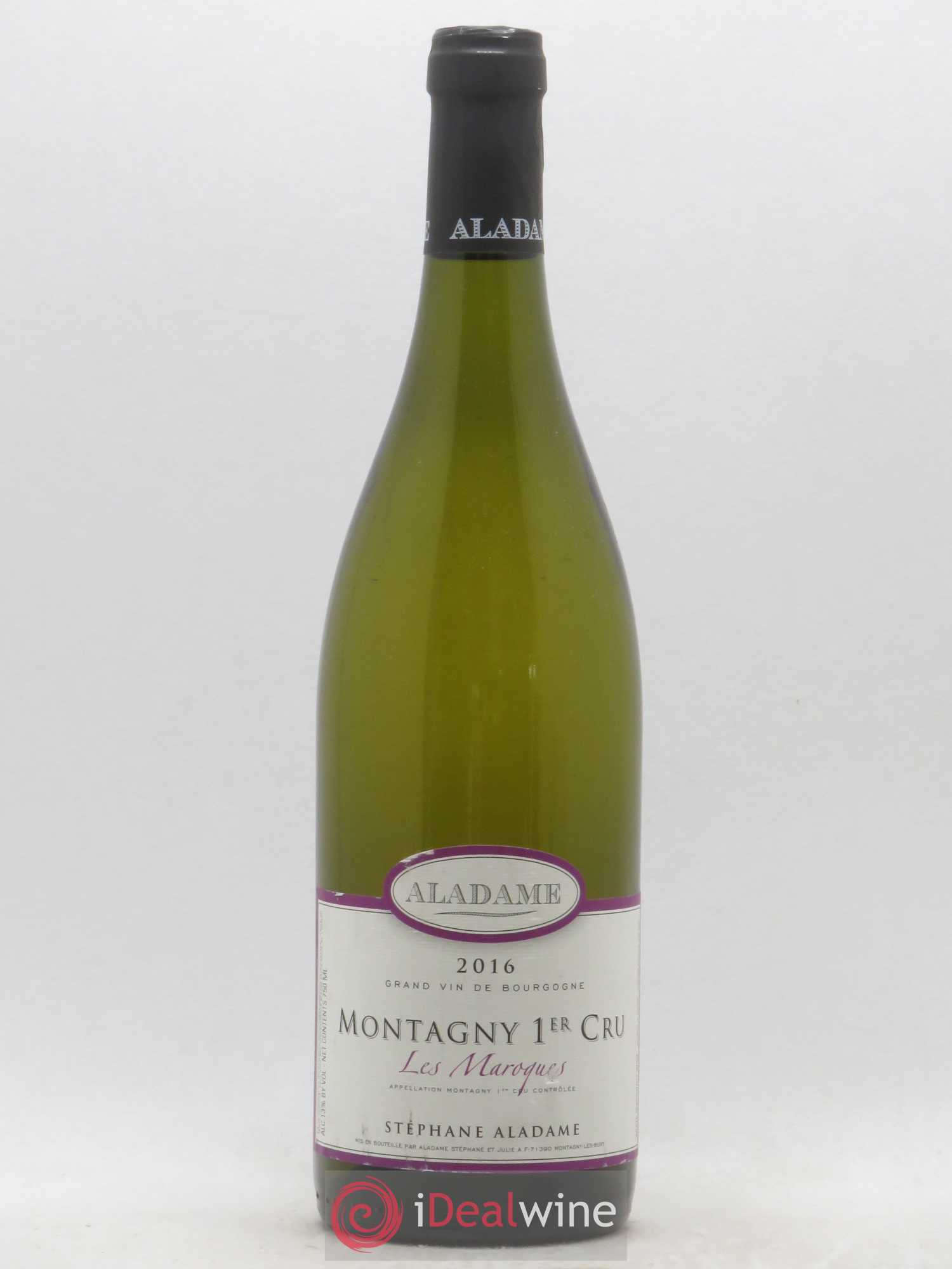 Montagny 1er Cru Les Maroques Stephane Aladame (sans prix de réserve) 2016 - Lotto di 1 bottiglia - 0