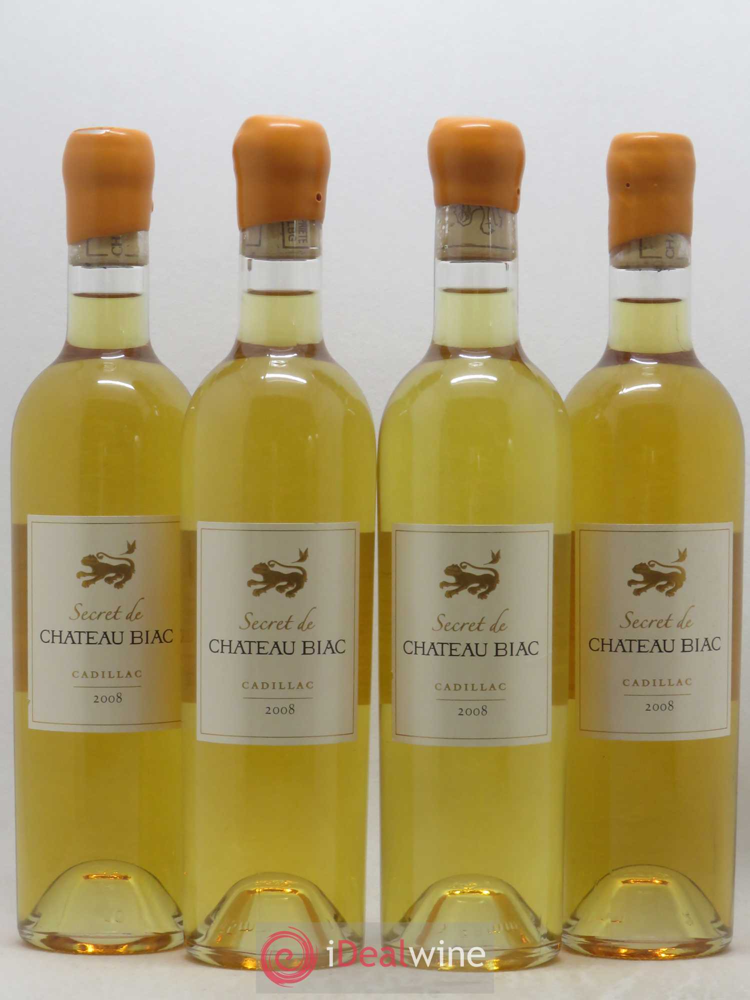 Cadillac Secret de Chateau Biac 50cl (sans prix de réserve) 2008 - Lotto di 4 bottiglie - 0